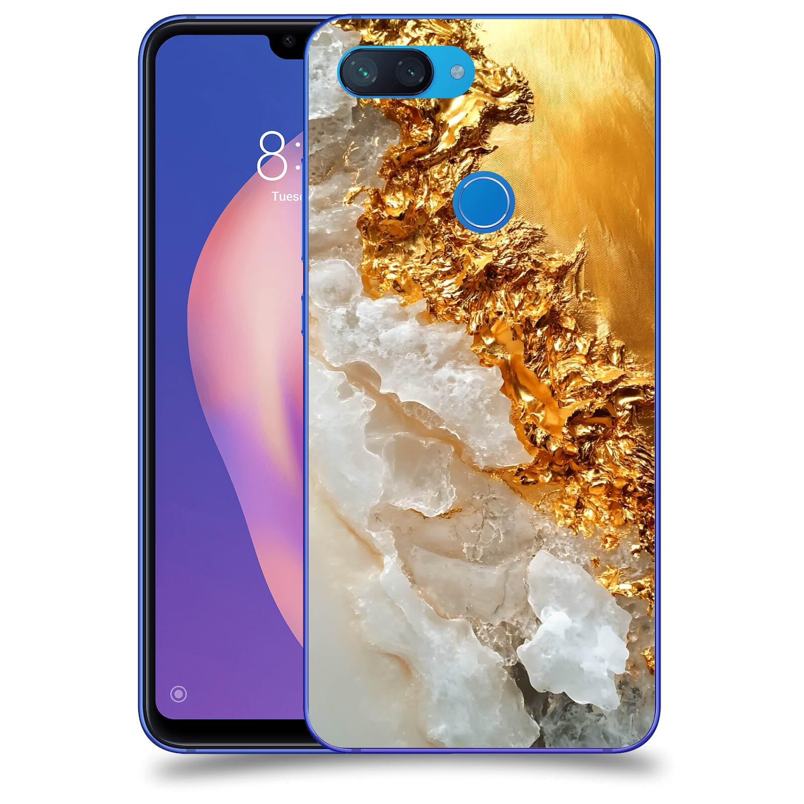 ACOVER Kryt na mobil Xiaomi Mi 8 Lite - Liquid Gold III