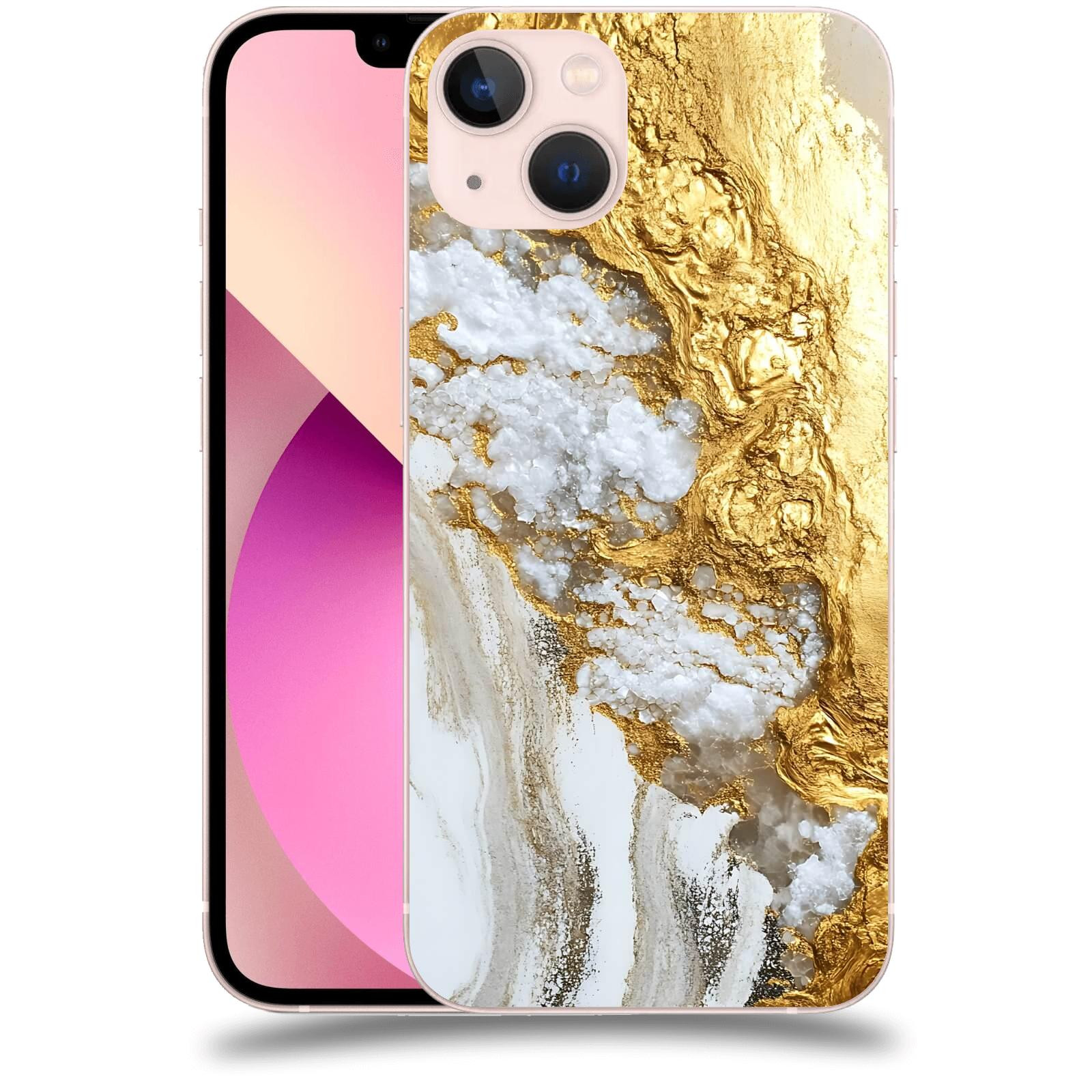 ACOVER Kryt na mobil Apple iPhone 13 - Liquid Gold V