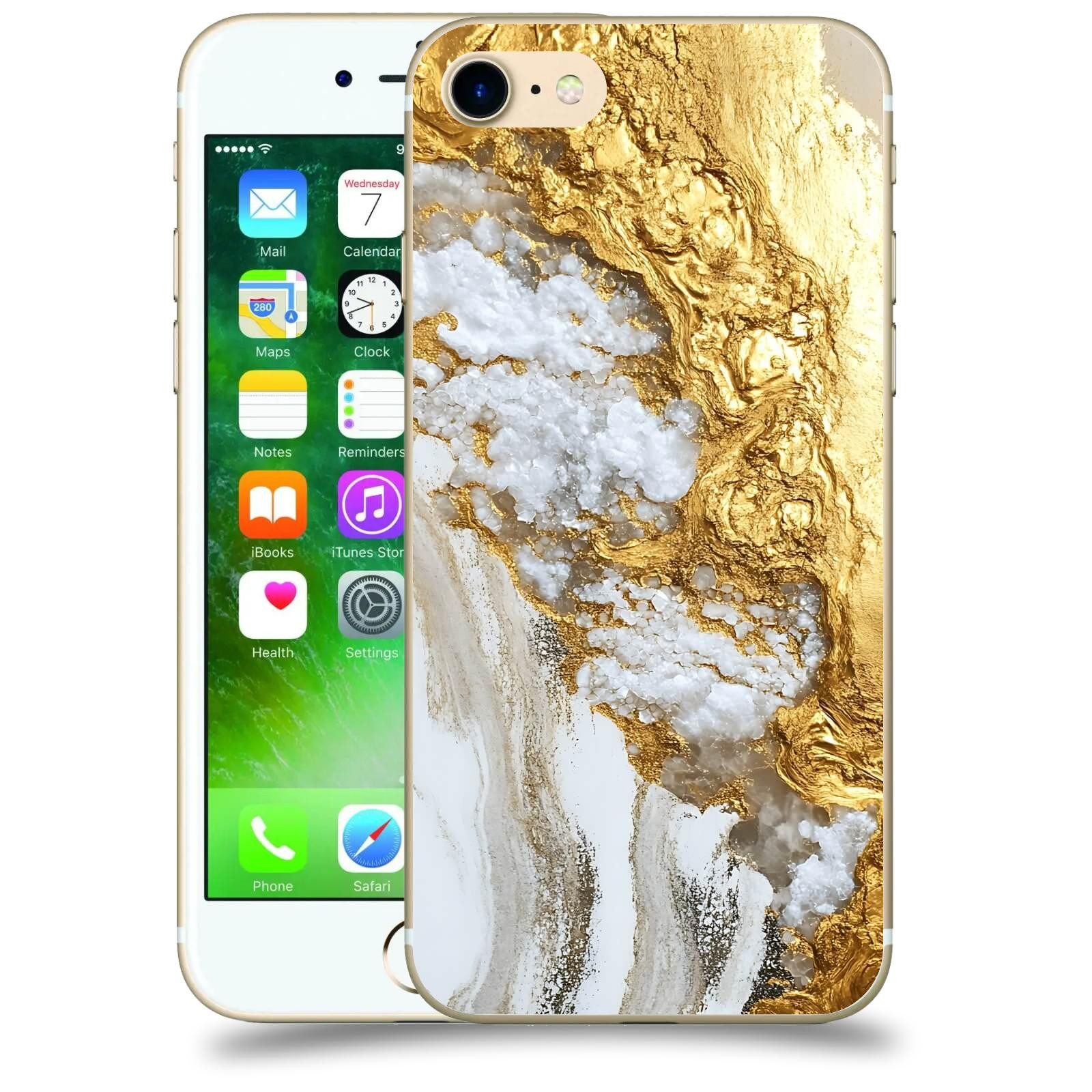 ACOVER Kryt na mobil Apple iPhone 7 - Liquid Gold V