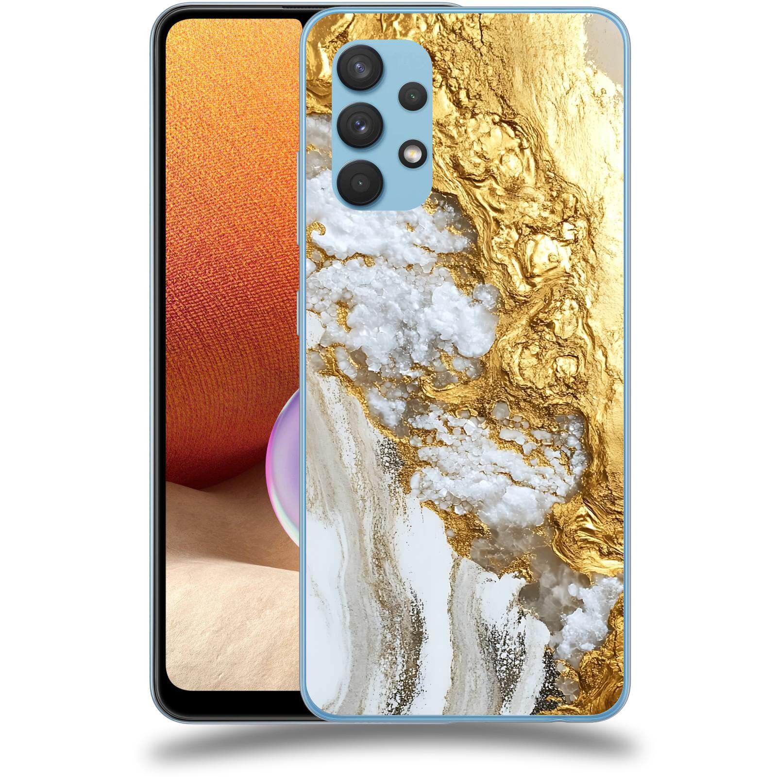 ACOVER Kryt na mobil Samsung Galaxy A32 4G SM-A325F - Liquid Gold V