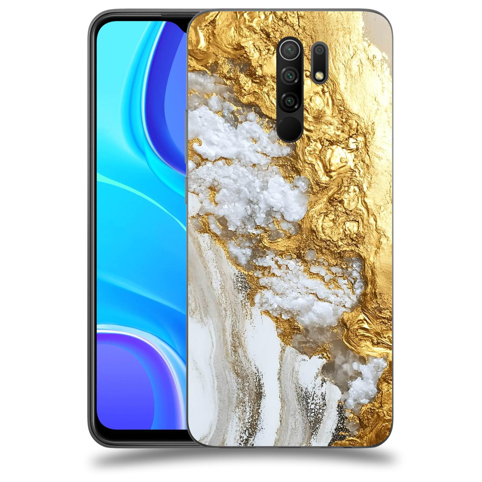ACOVER Kryt na mobil Xiaomi Redmi 9 - Liquid Gold V
