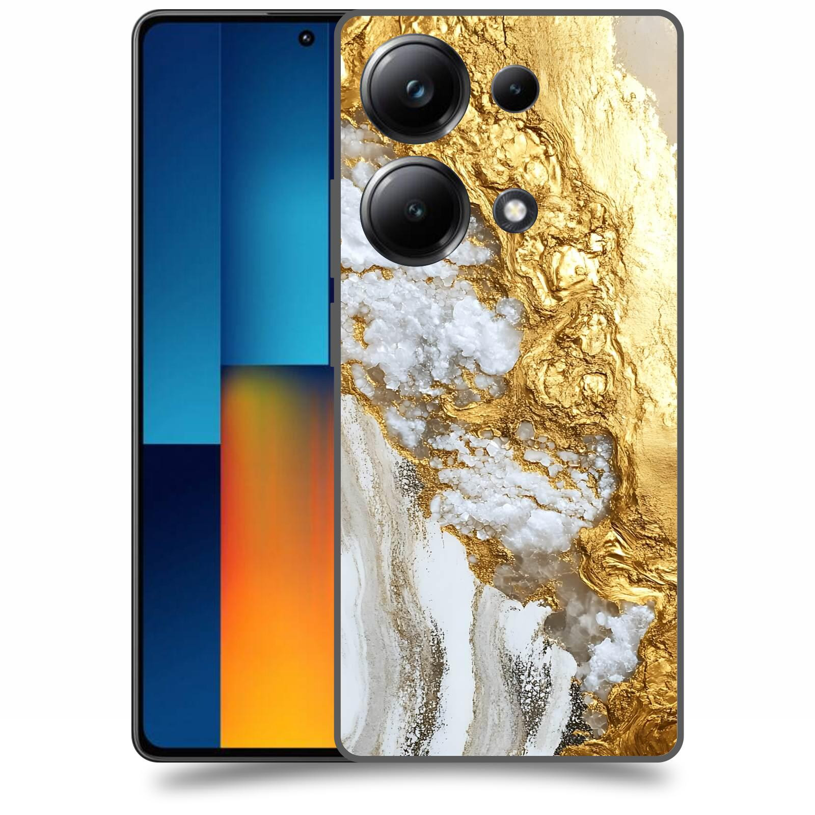 ACOVER Kryt na mobil Poco M6 - Liquid Gold V