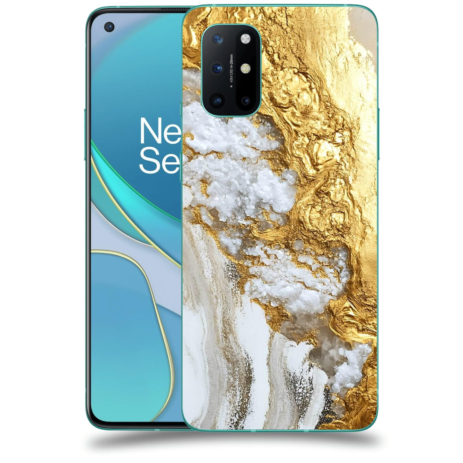 ACOVER Kryt na mobil OnePlus 8T - Liquid Gold V