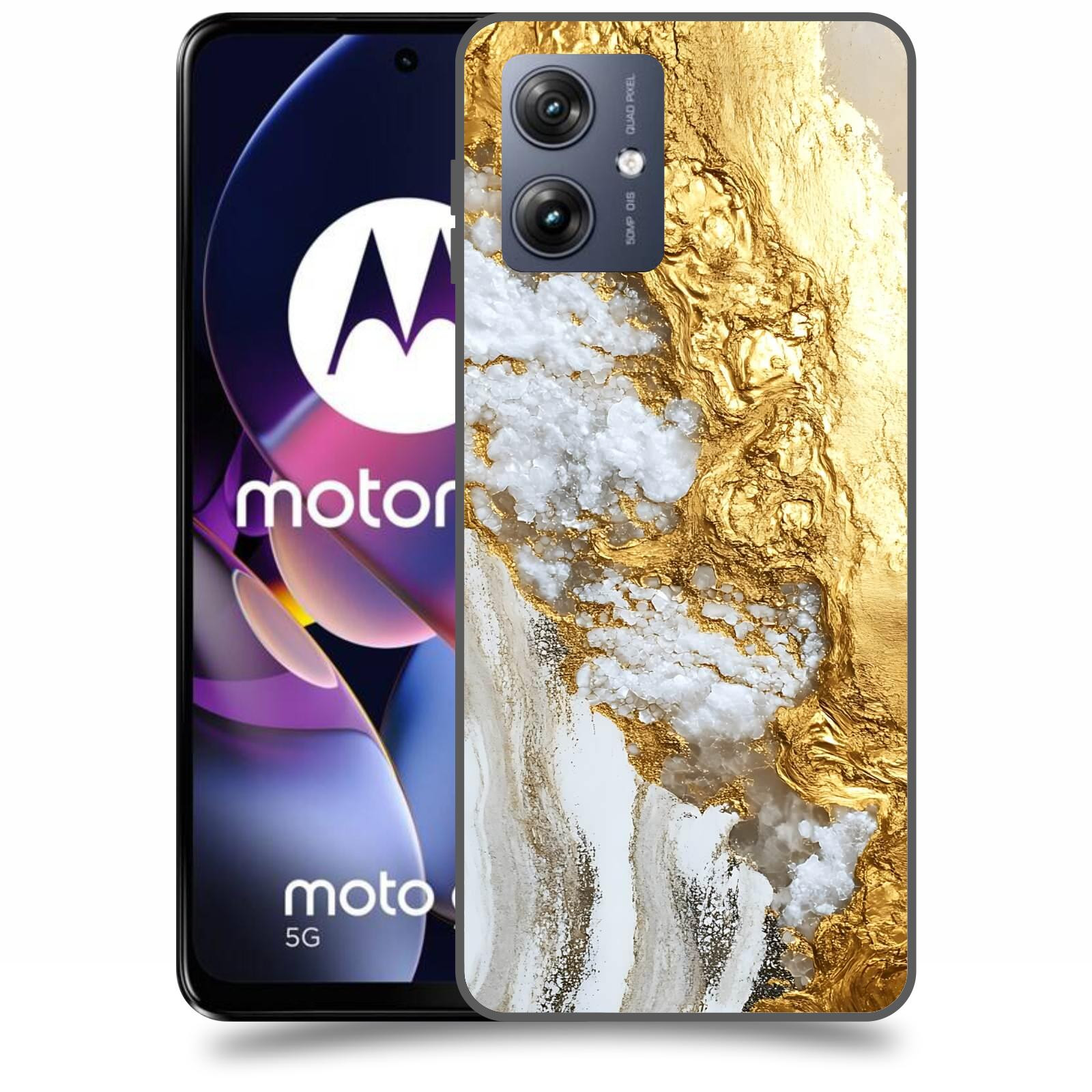 ACOVER Kryt na mobil Motorola Moto G54 5G - Liquid Gold V