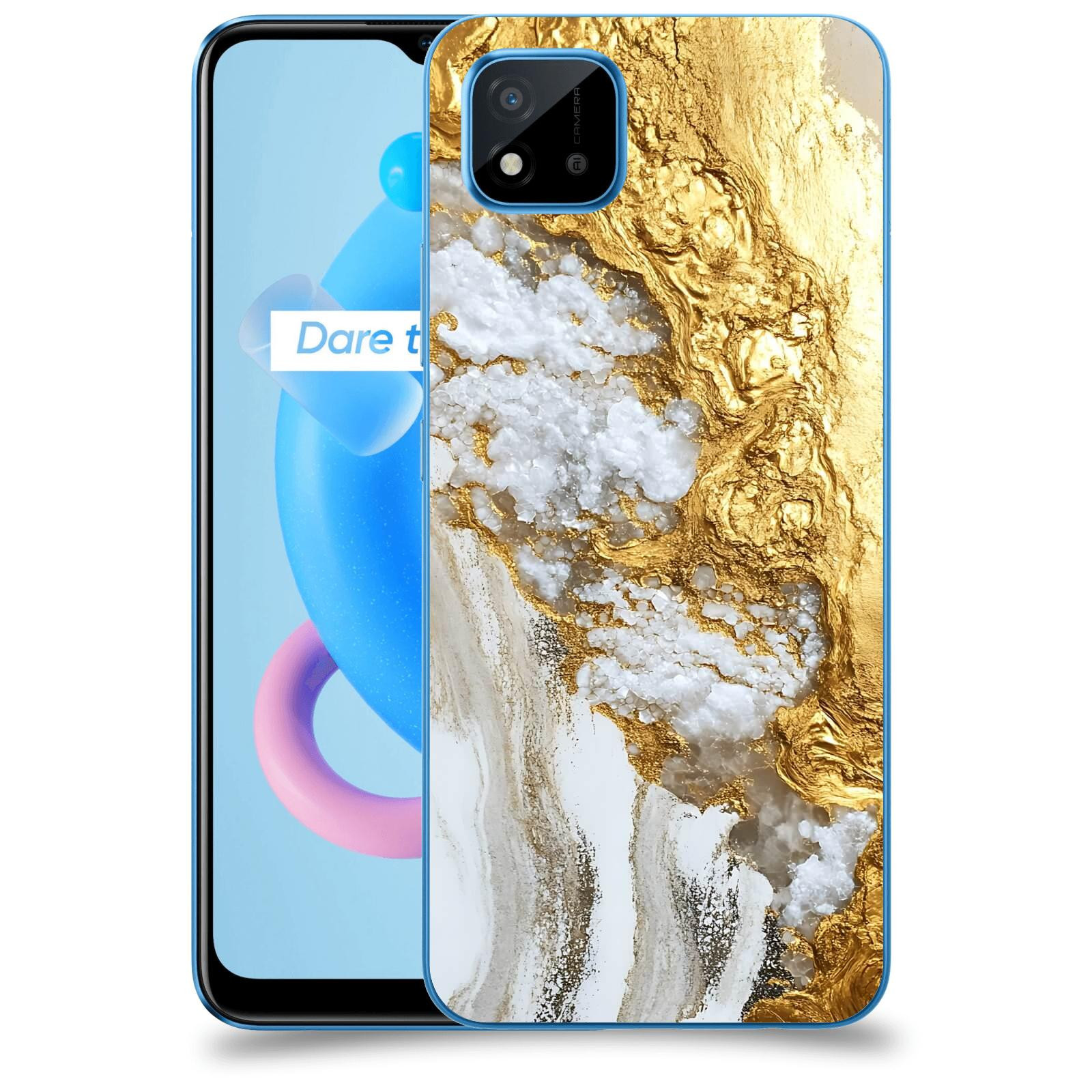 ACOVER Kryt na mobil Realme C11 (2021) - Liquid Gold V