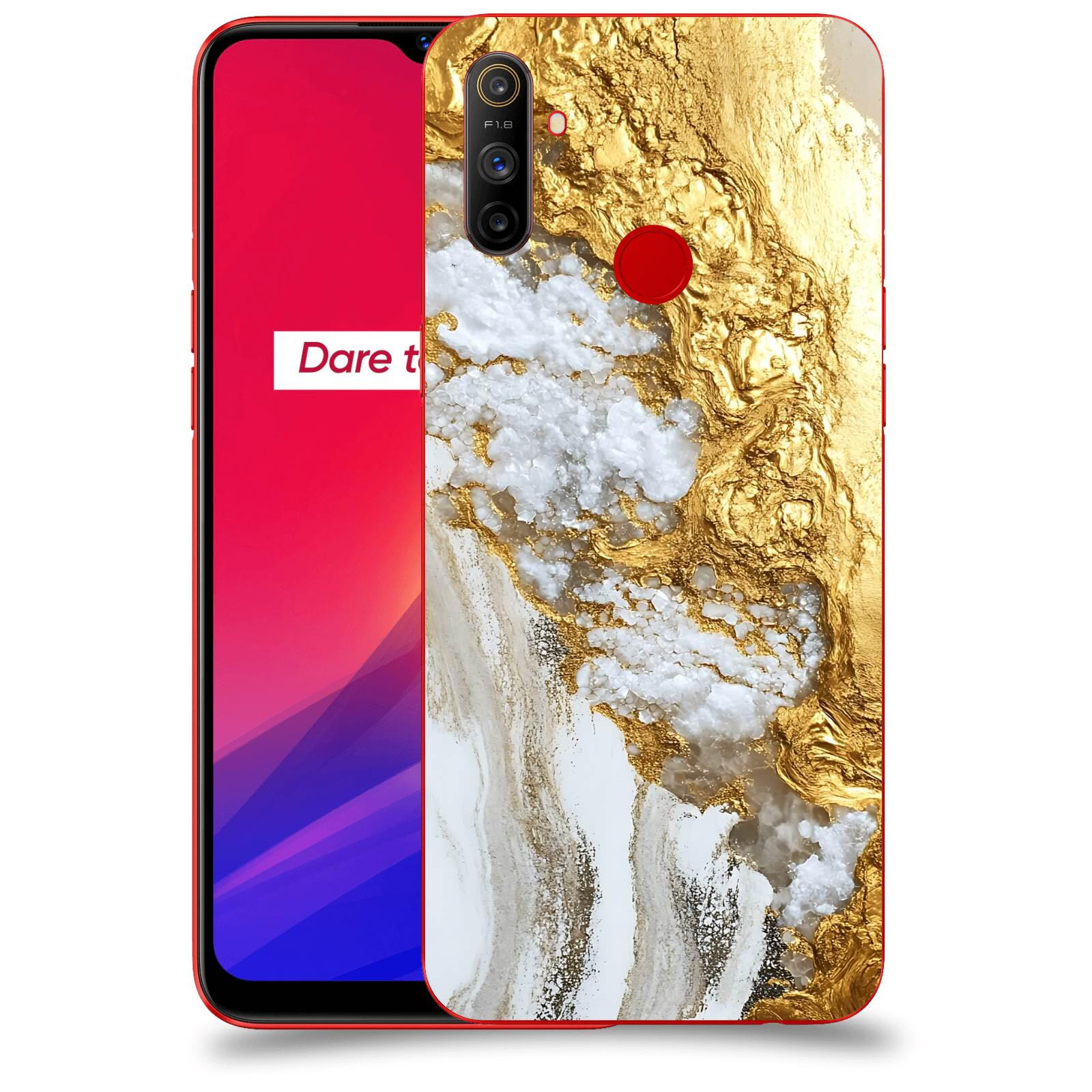 ACOVER Kryt na mobil Realme C3 - Liquid Gold V