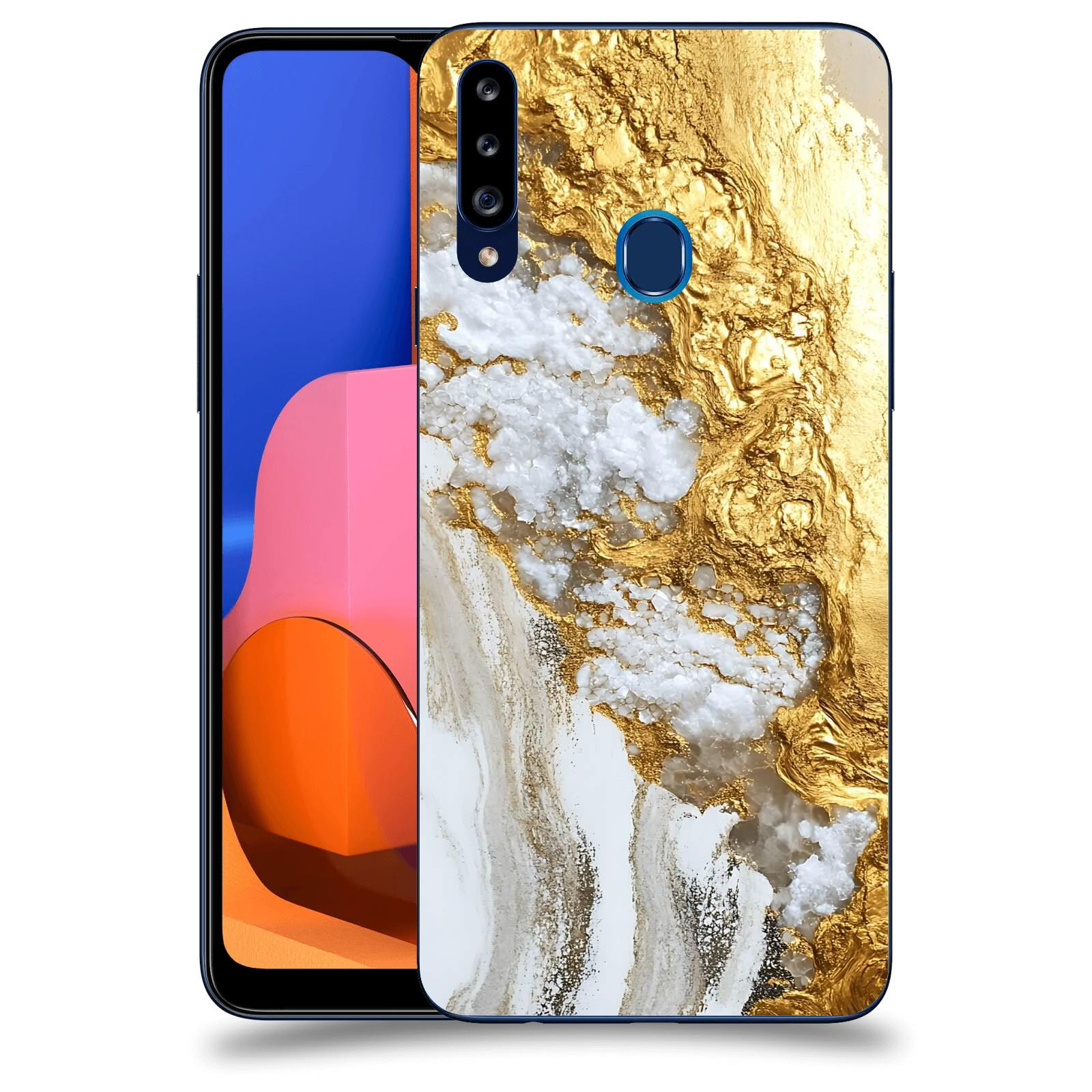 ACOVER Kryt na mobil Samsung Galaxy A20s - Liquid Gold V