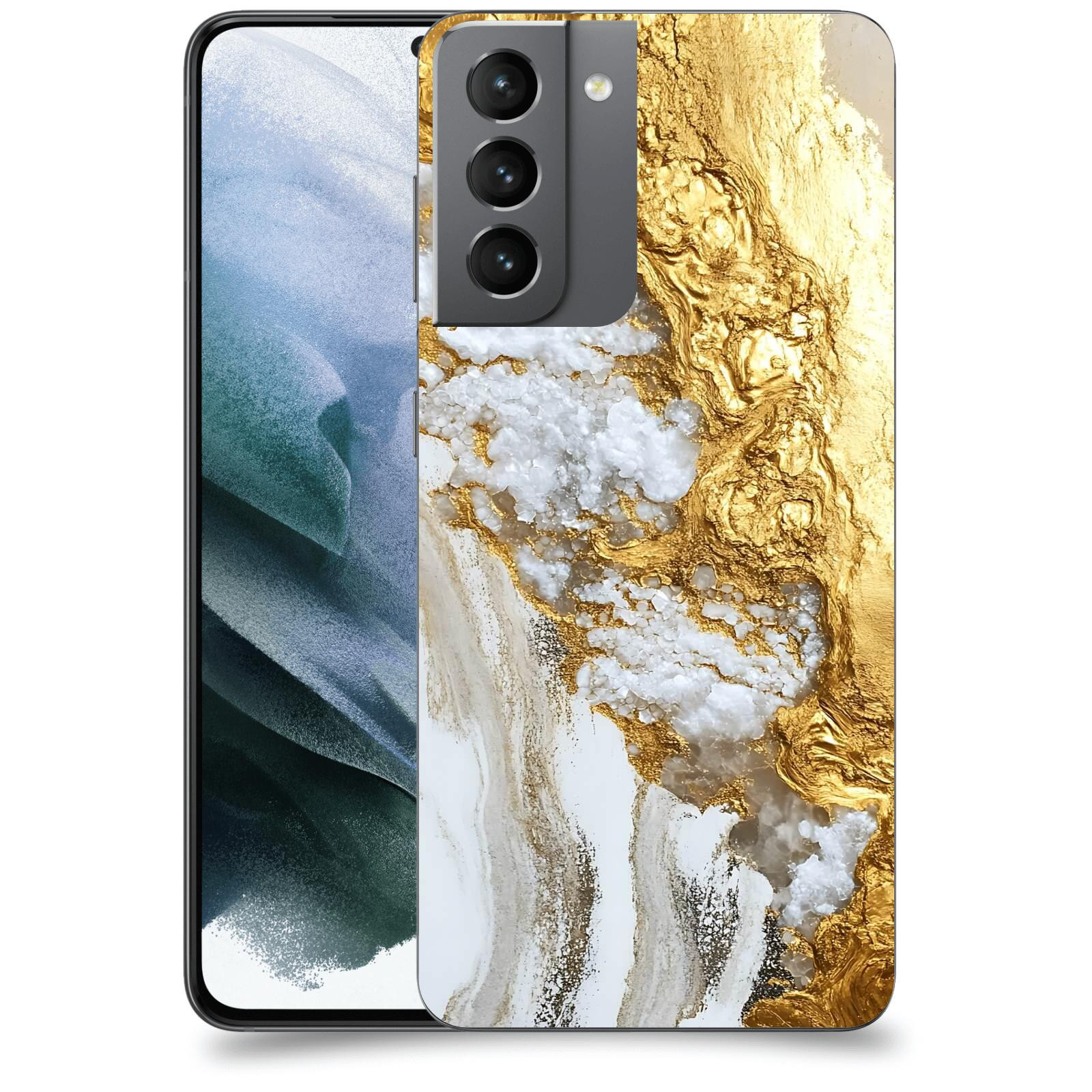 ACOVER Kryt na mobil Samsung Galaxy S21 G991B - Liquid Gold V