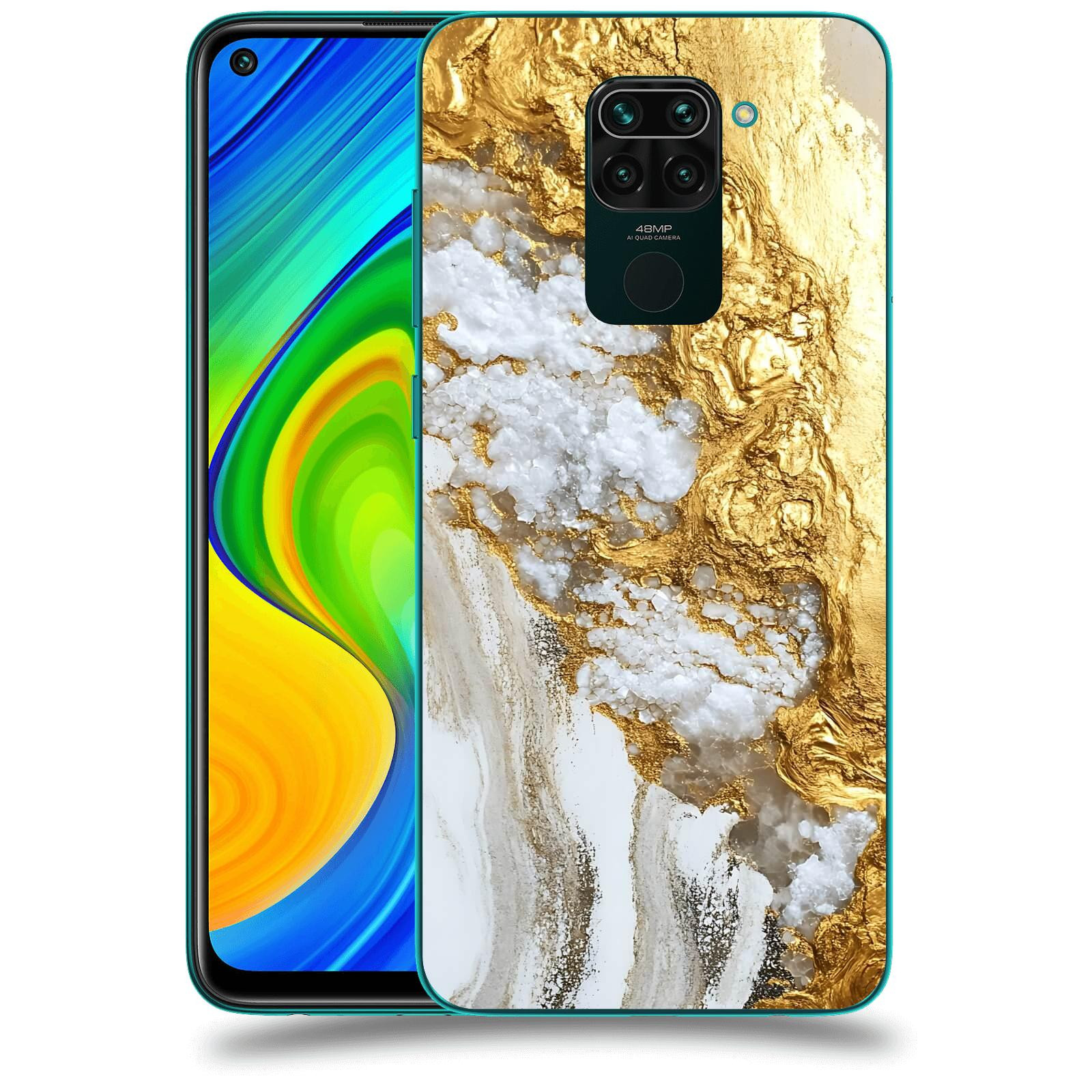 ACOVER Kryt na mobil Xiaomi Redmi Note 9 - Liquid Gold V