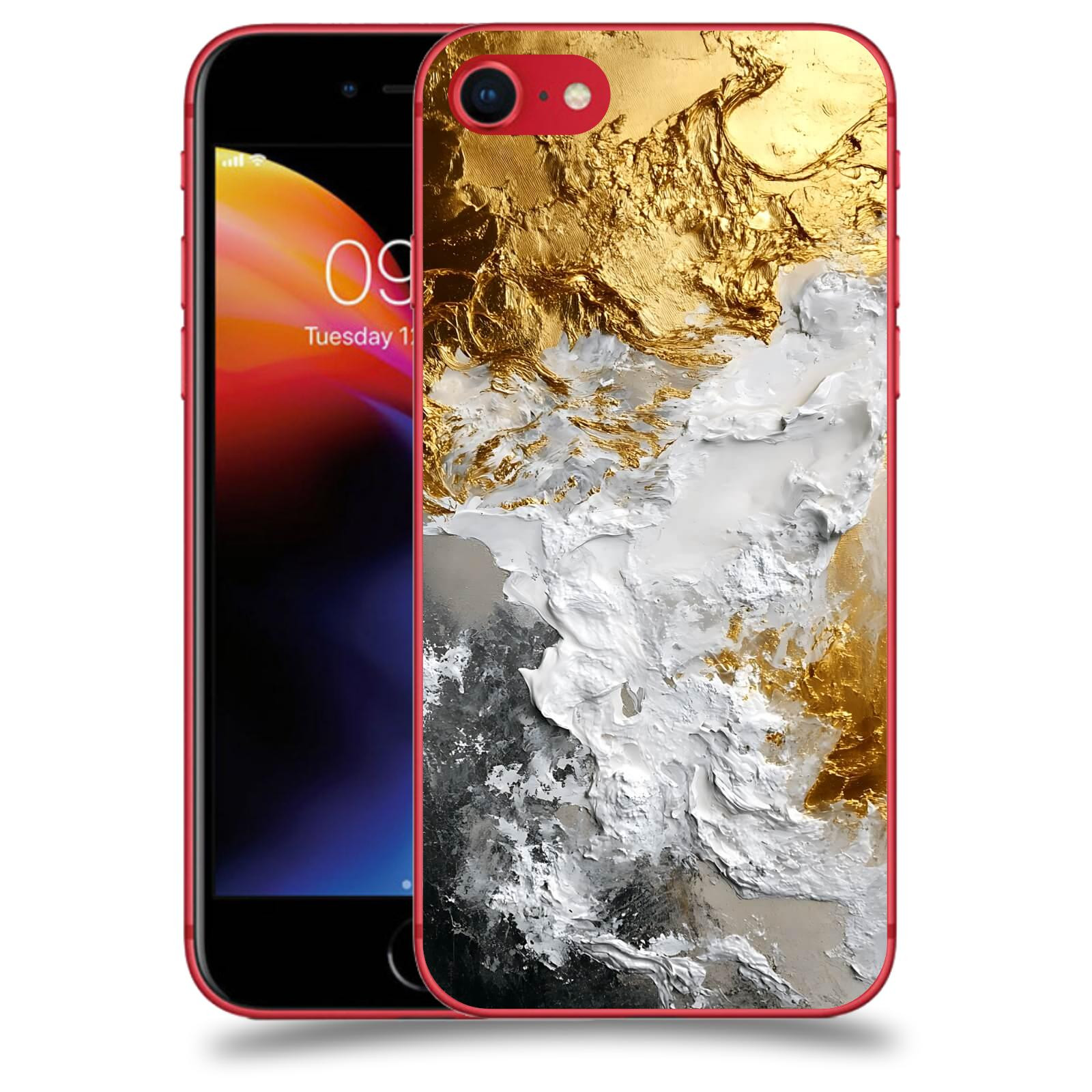 ACOVER Kryt na mobil Apple iPhone 8 - Liquid Gold VI