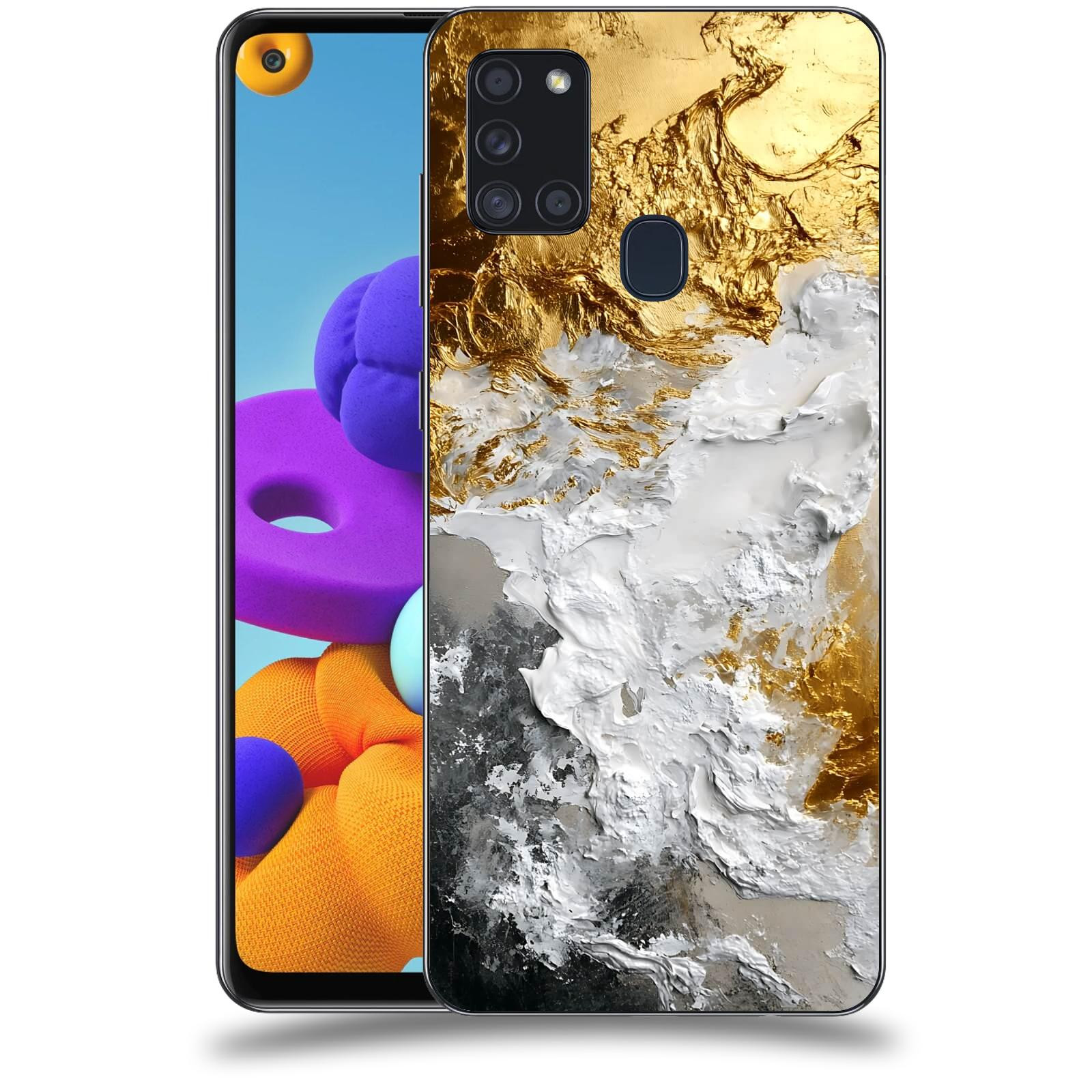 ACOVER Kryt na mobil Samsung Galaxy A21s - Liquid Gold VI