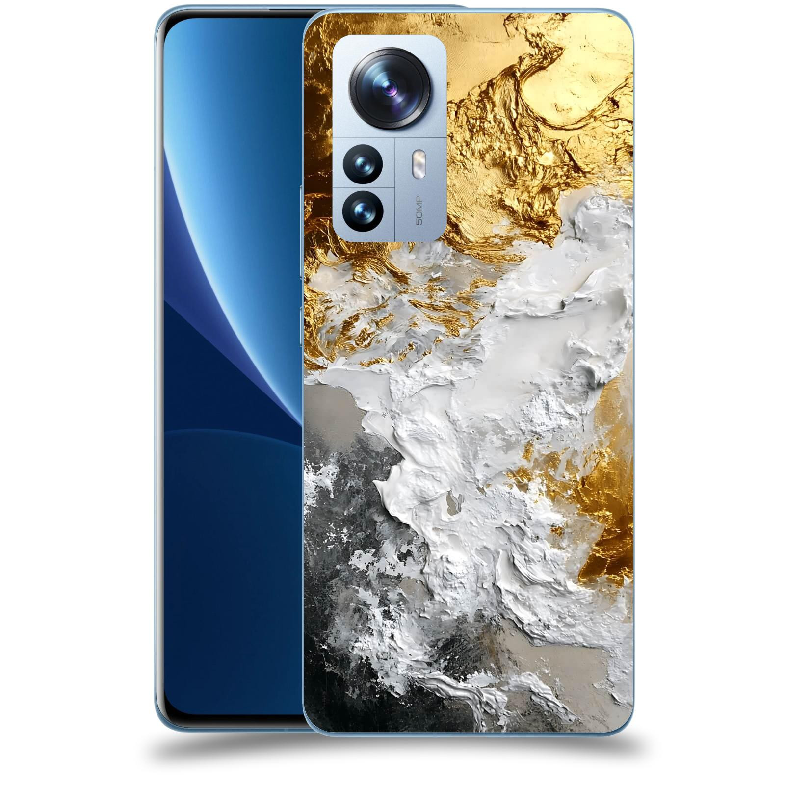 ACOVER Kryt na mobil Xiaomi 12 Pro - Liquid Gold VI