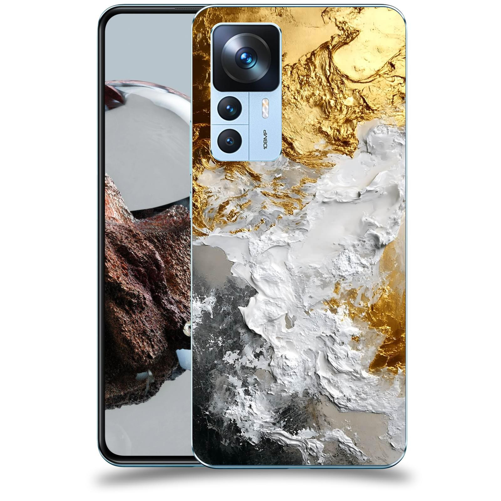 ACOVER Kryt na mobil Xiaomi 12T - Liquid Gold VI