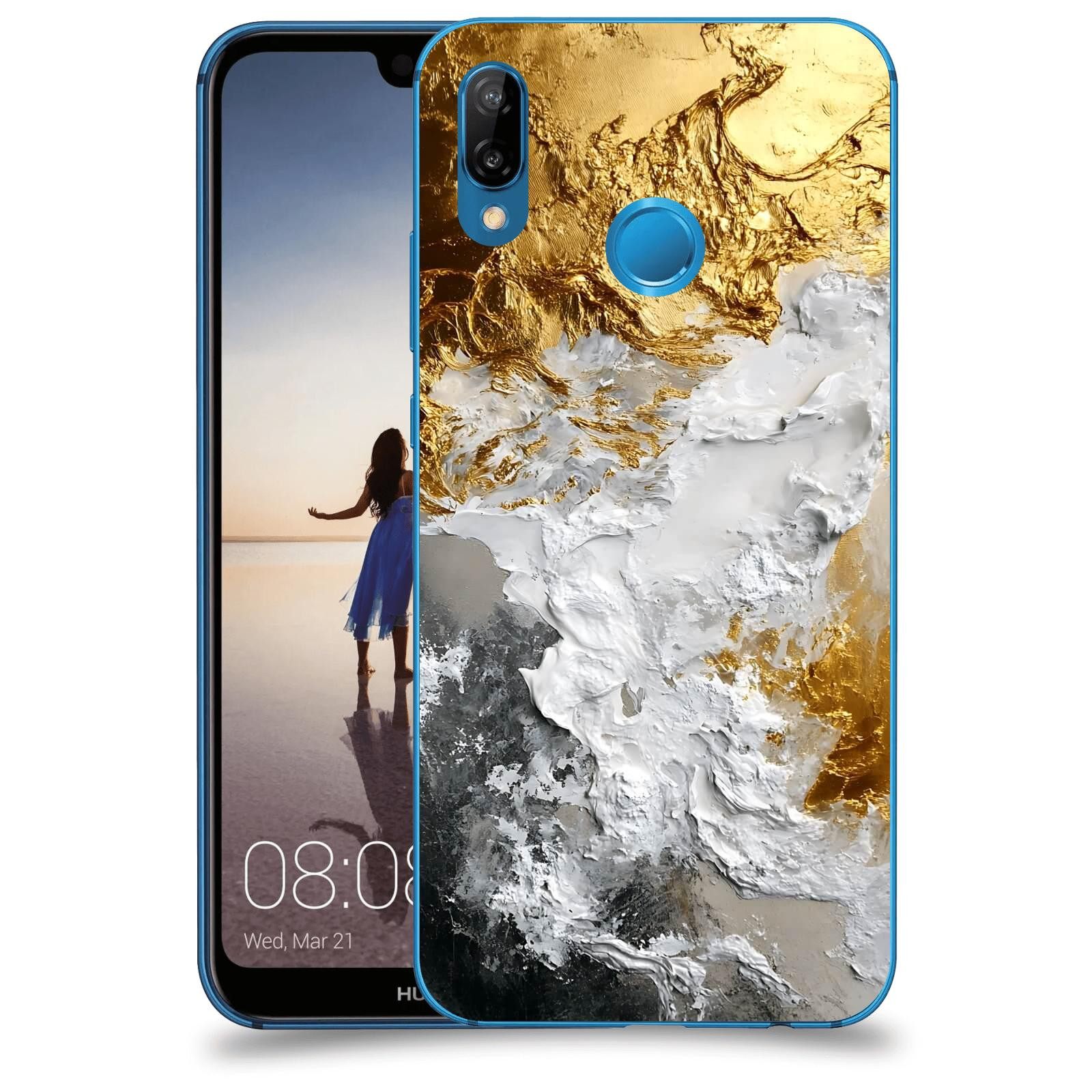ACOVER Kryt na mobil Huawei P20 Lite - Liquid Gold VI