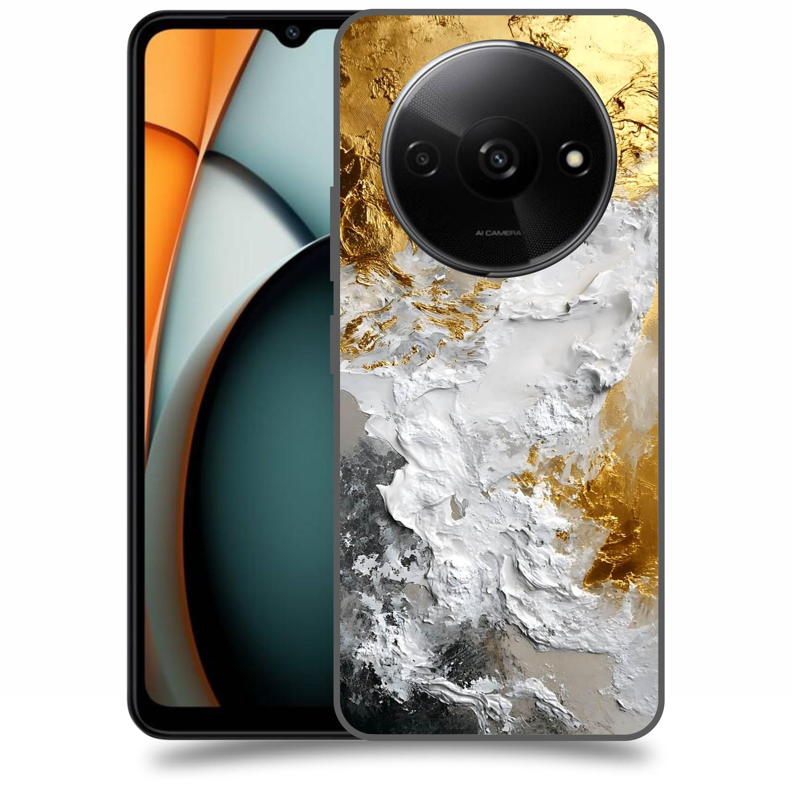 ACOVER Kryt na mobil Xiaomi Redmi A3 - Liquid Gold VI