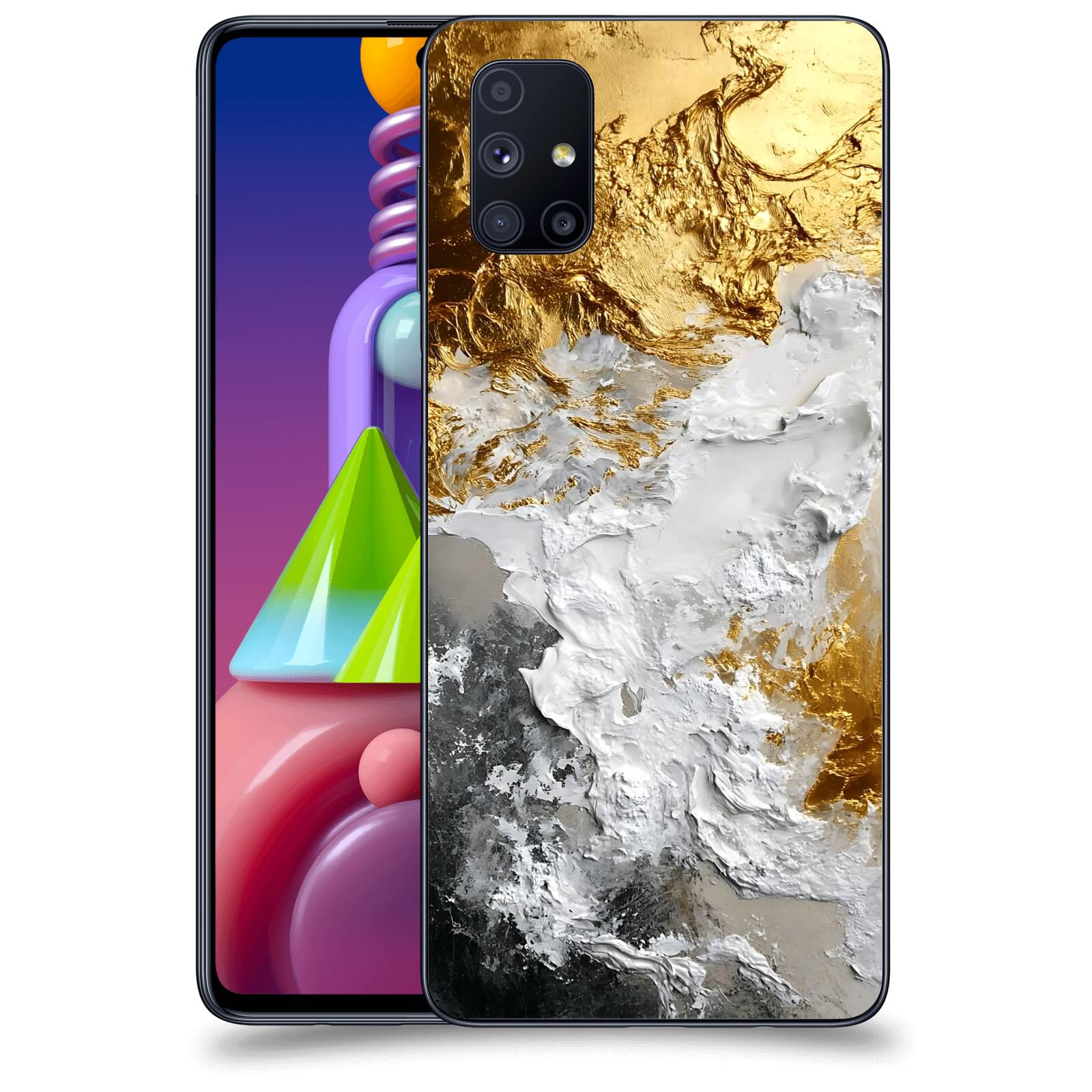 ACOVER Kryt na mobil Samsung Galaxy M51 M515F - Liquid Gold VI