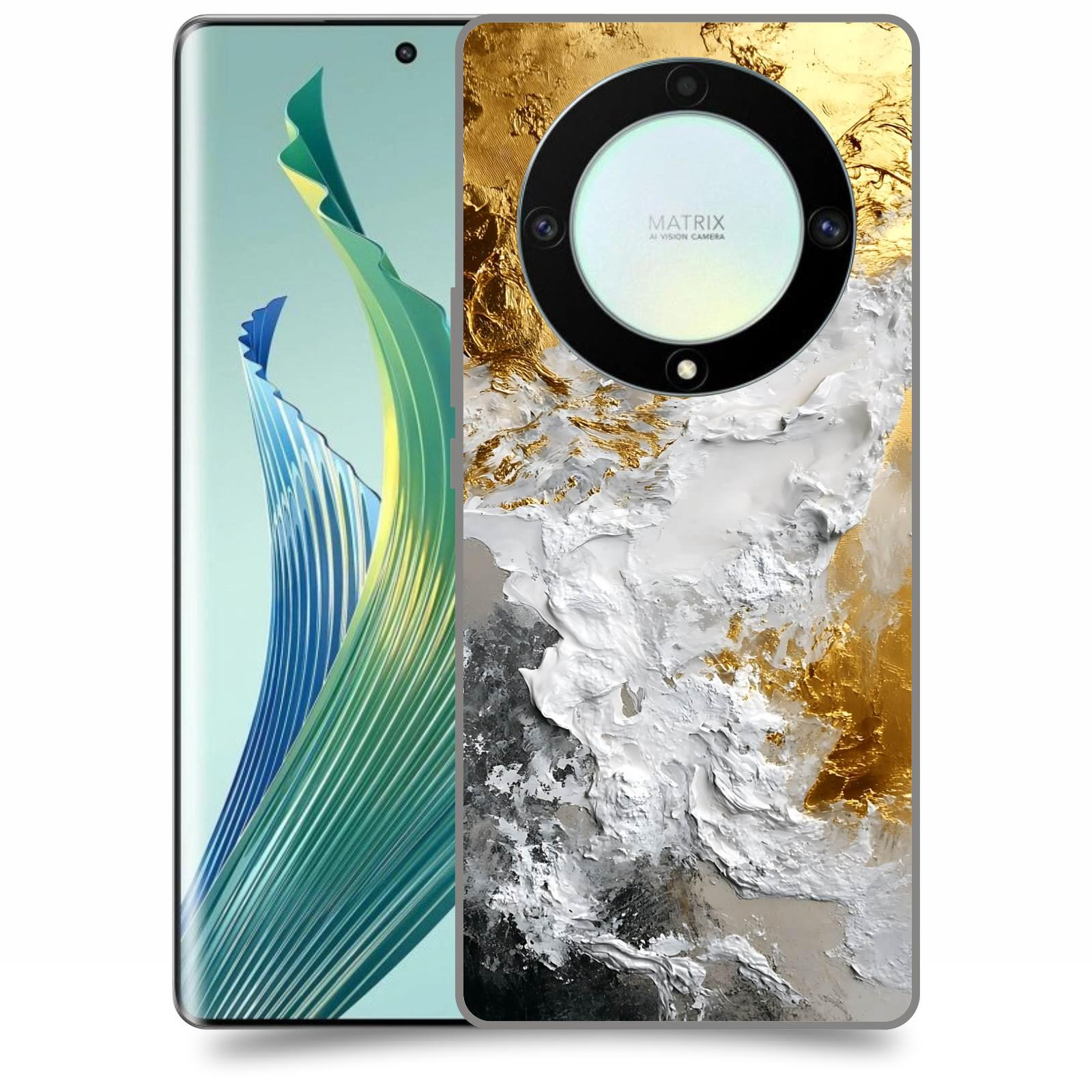 ACOVER Kryt na mobil Honor Magic 5 Lite 5G - Liquid Gold VI