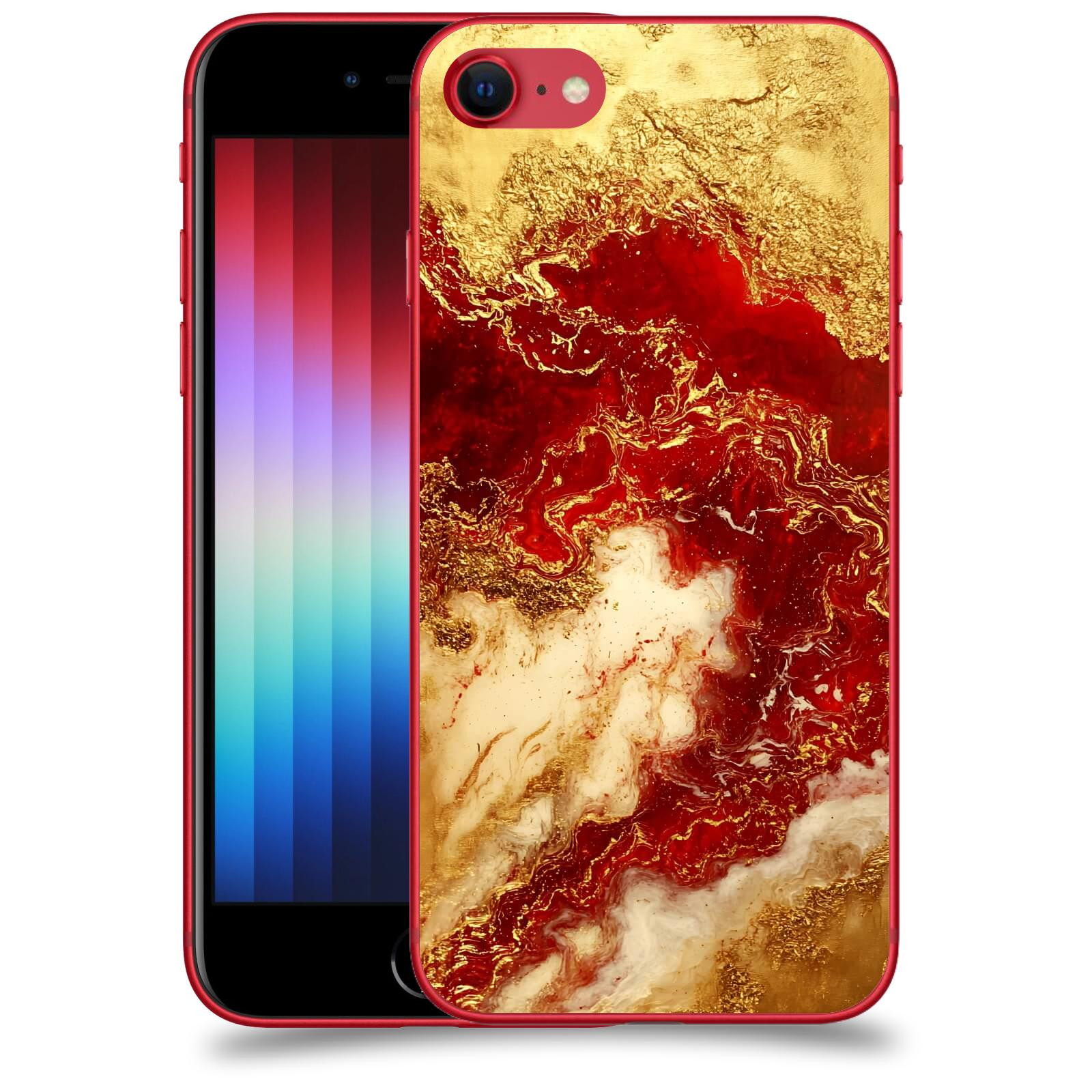 ACOVER Kryt na mobil Apple iPhone SE 2022 - Golden Blood I