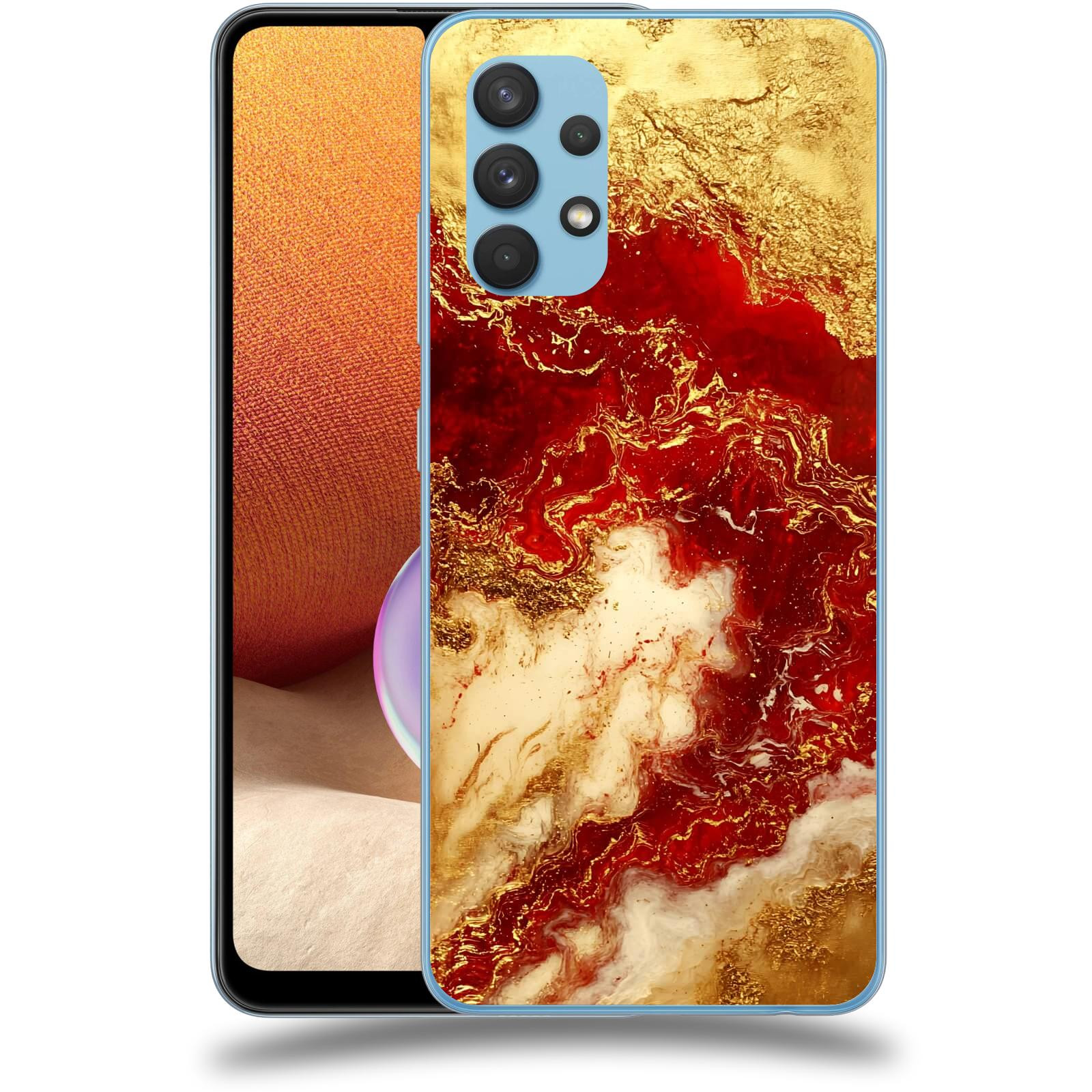 ACOVER Kryt na mobil Samsung Galaxy A32 4G SM-A325F - Golden Blood I