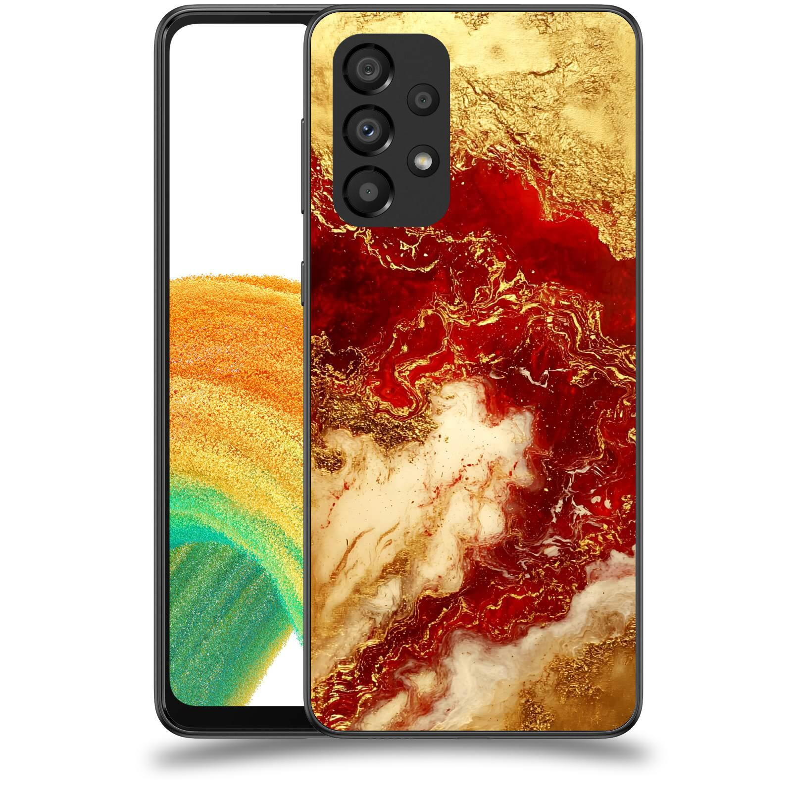 ACOVER Kryt na mobil Samsung Galaxy A33 5G A336 - Golden Blood I