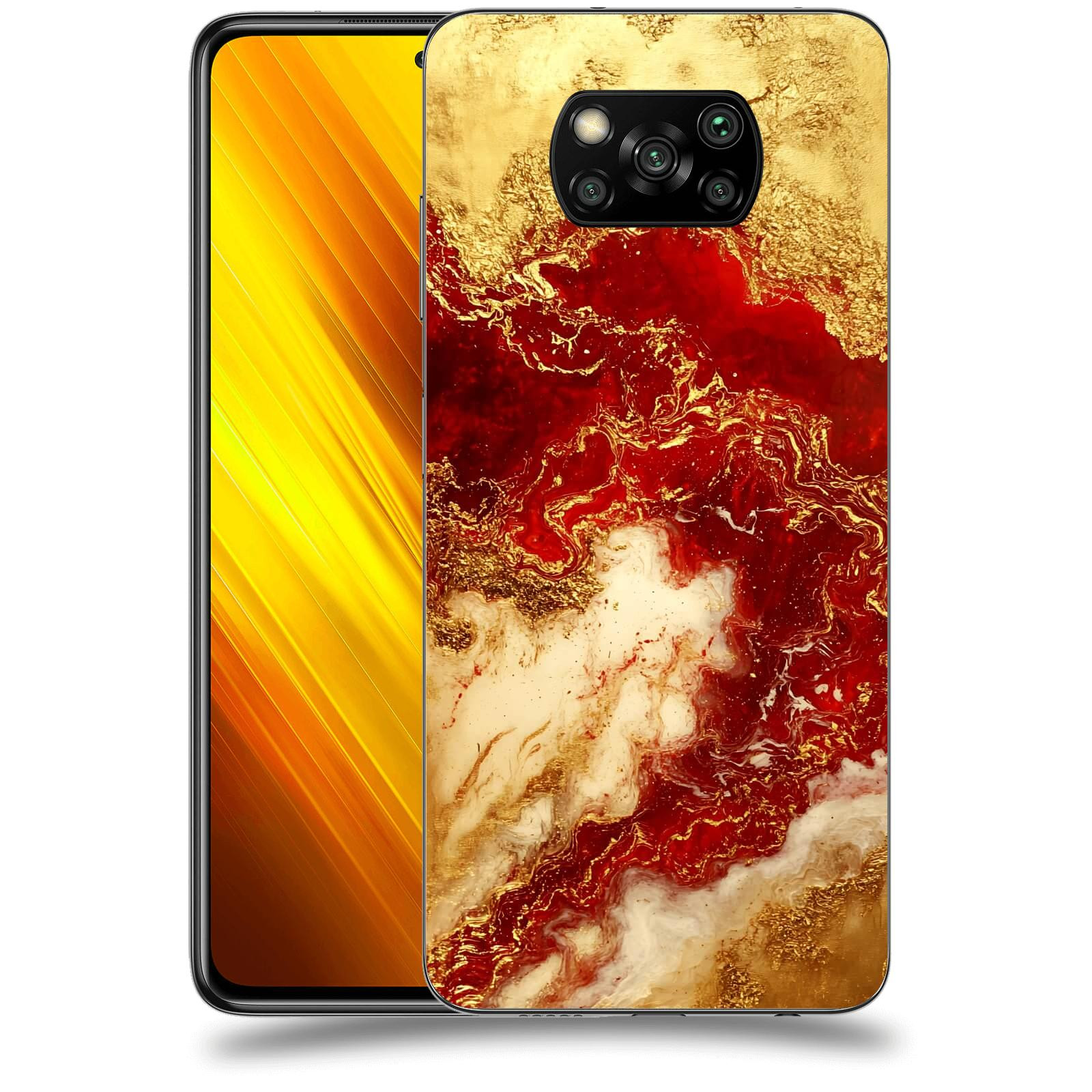 ACOVER Kryt na mobil Xiaomi Poco X3 - Golden Blood I