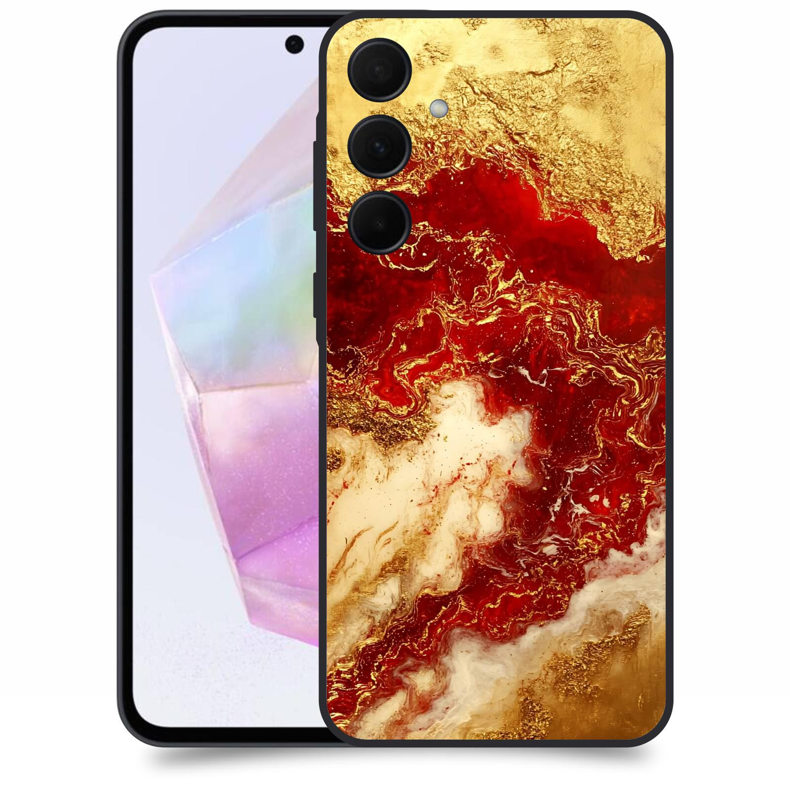 ACOVER Kryt na mobil Samsung Galaxy A35 5G - Golden Blood I