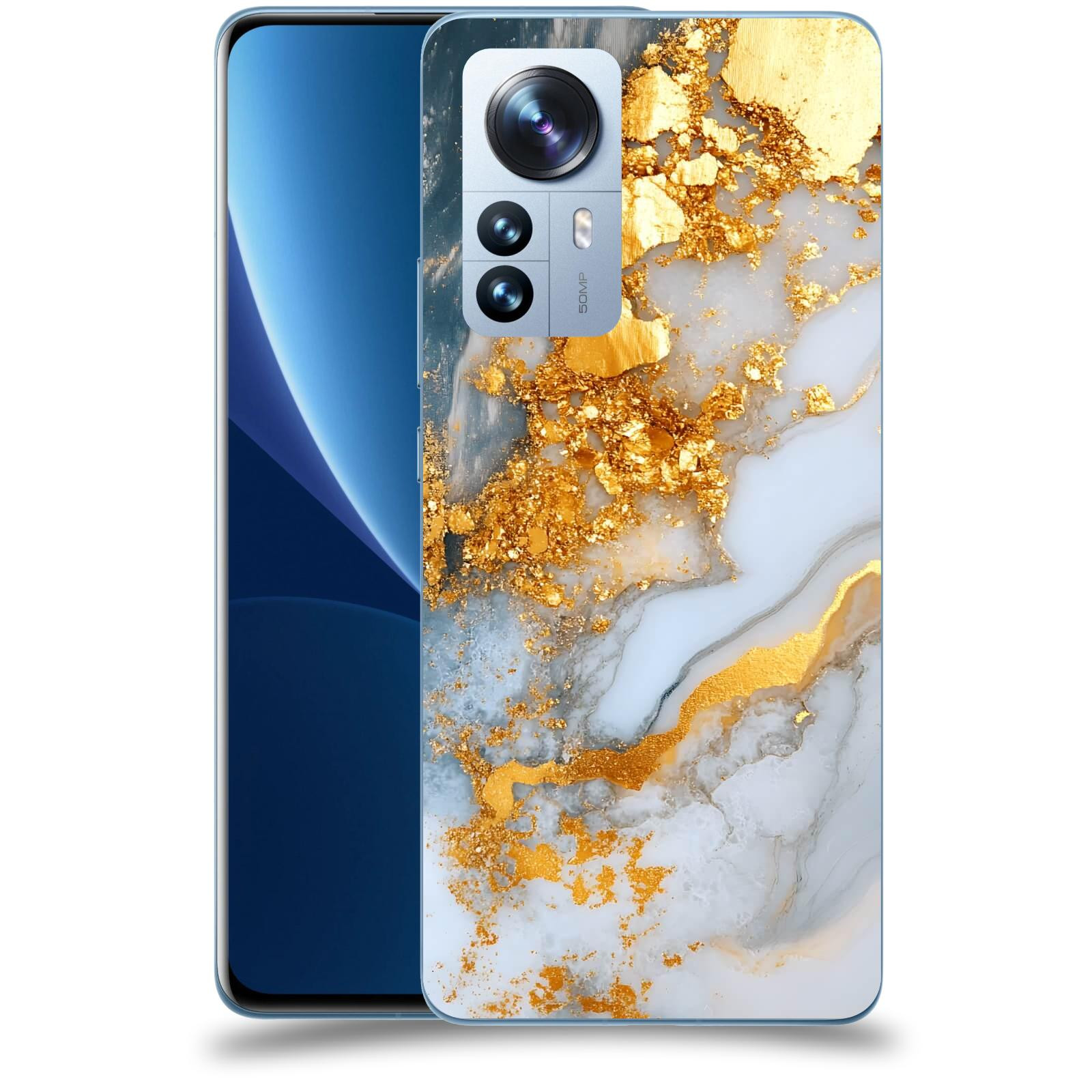 ACOVER Kryt na mobil Xiaomi 12 Pro - Liquid Gold VII