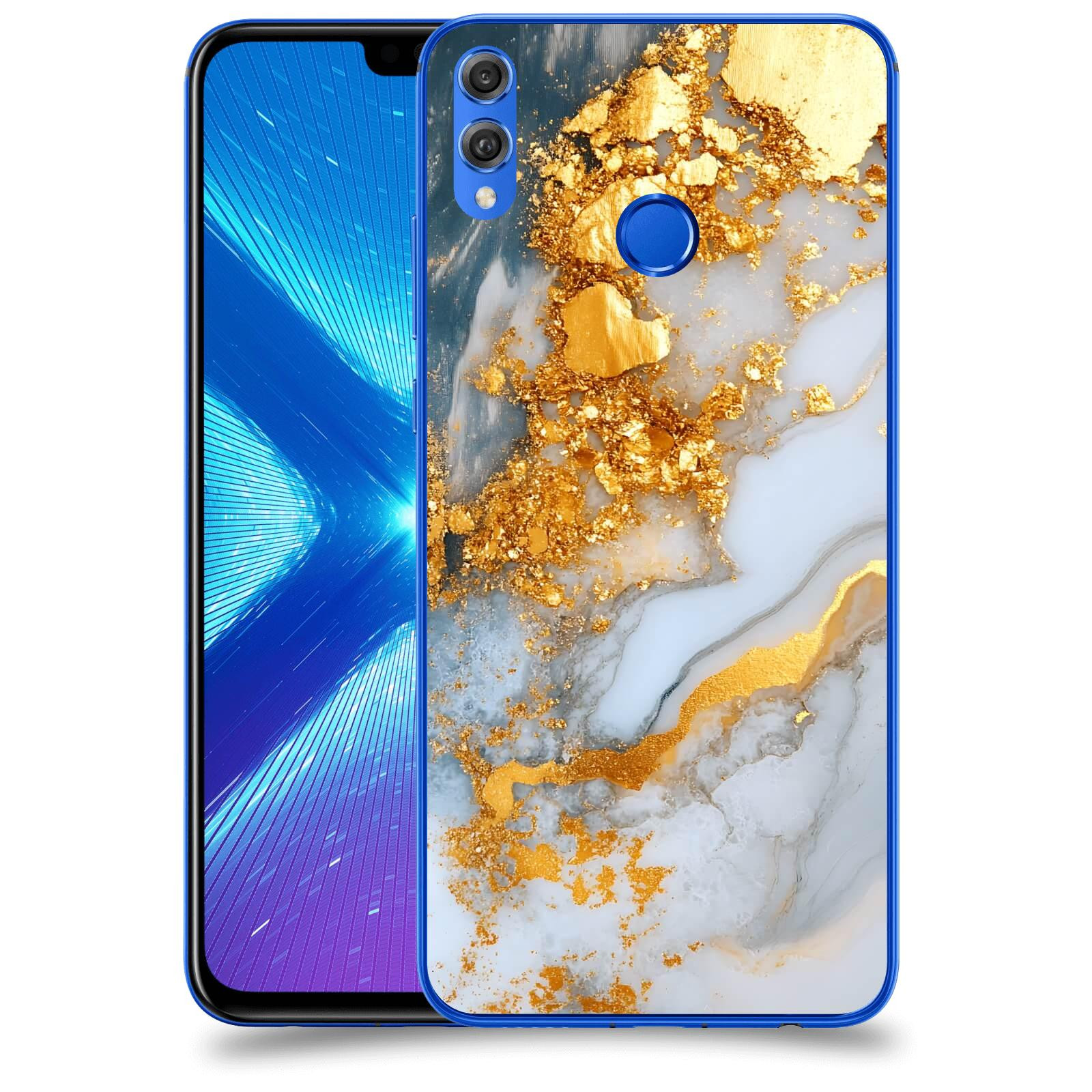 ACOVER Kryt na mobil Honor 8X - Liquid Gold VII