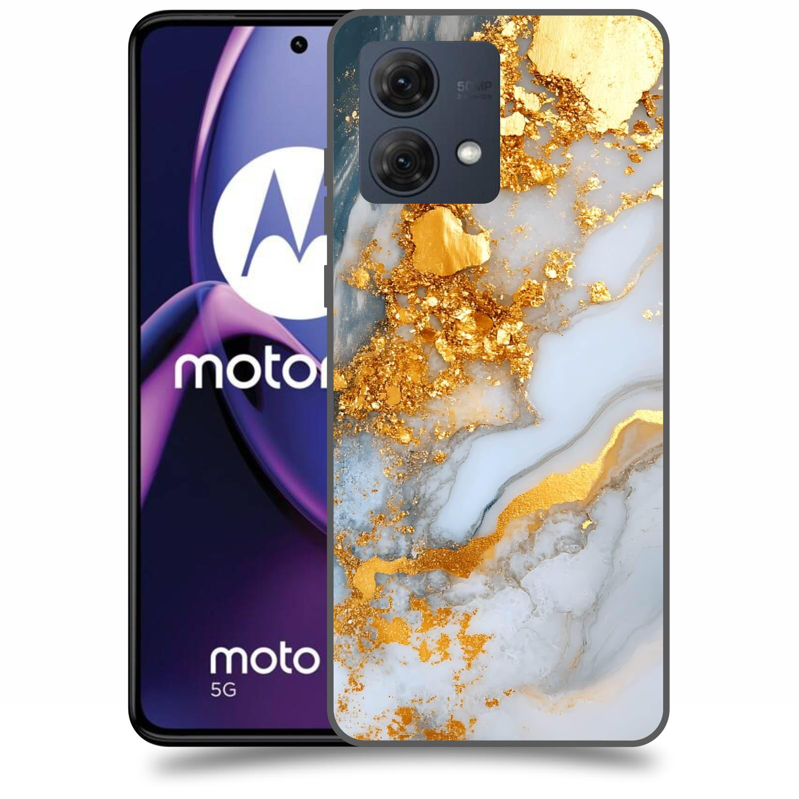 ACOVER Kryt na mobil Motorola Moto G84 5G - Liquid Gold VII