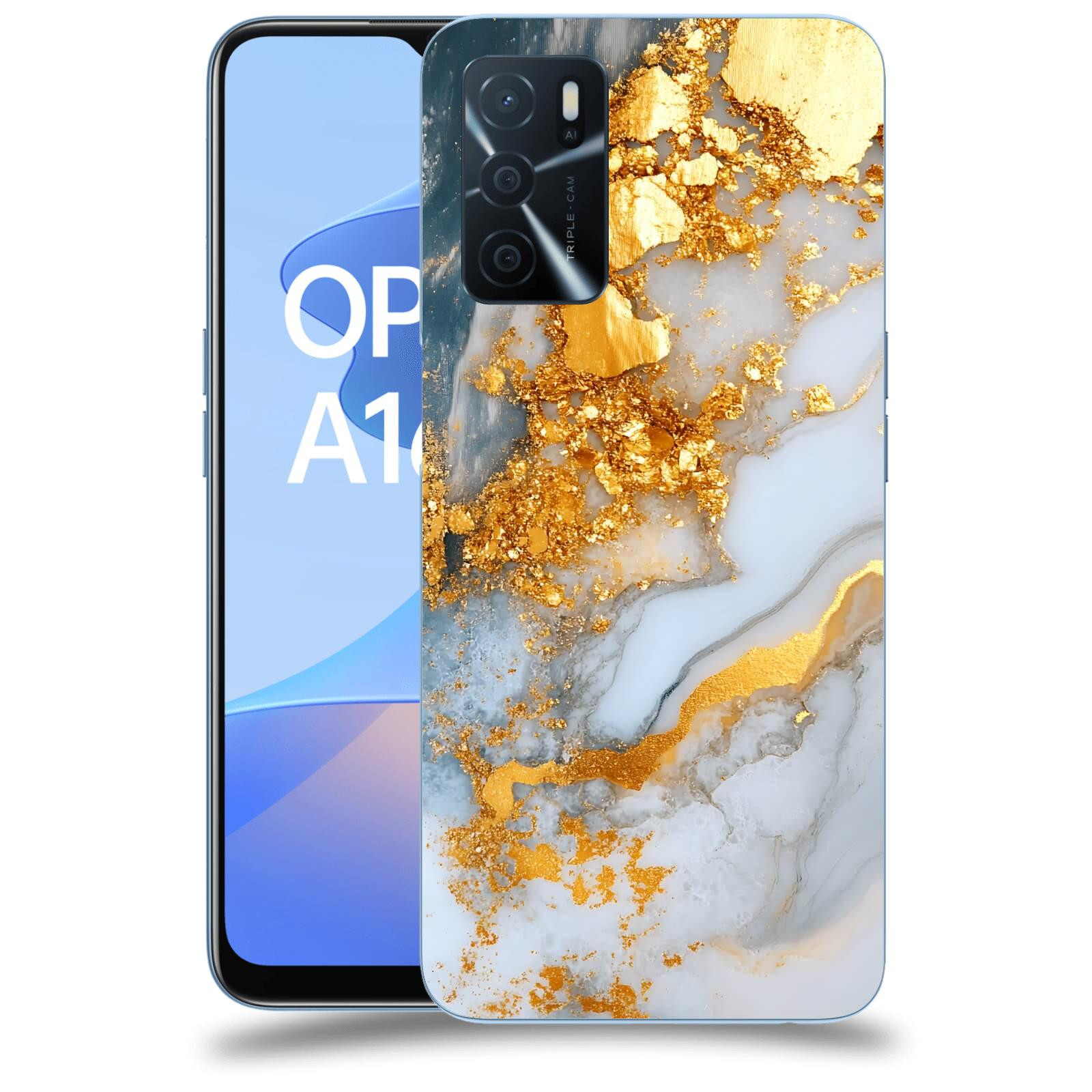 ACOVER Kryt na mobil OPPO A16s - Liquid Gold VII