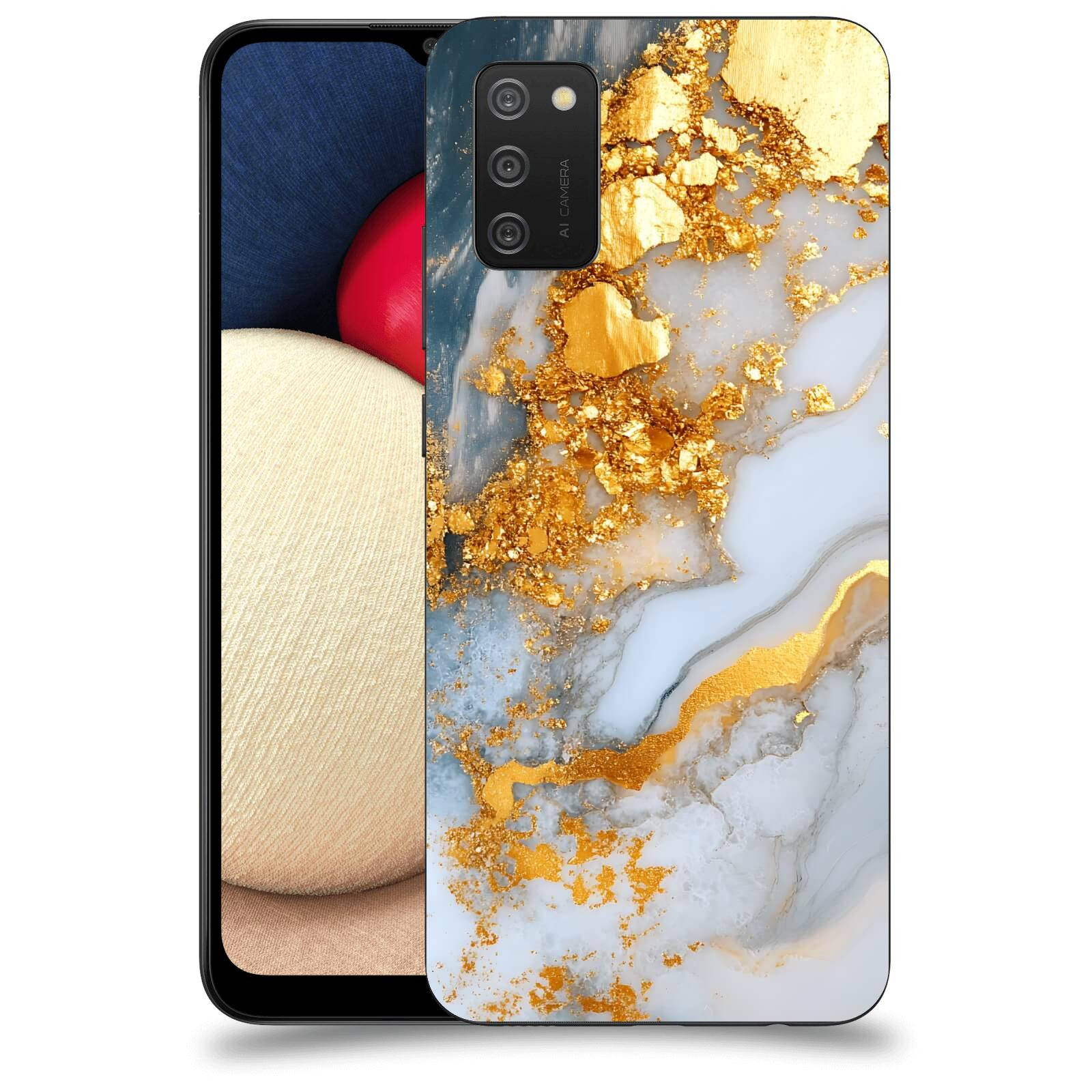 ACOVER Kryt na mobil Samsung Galaxy A02s A025G - Liquid Gold VII