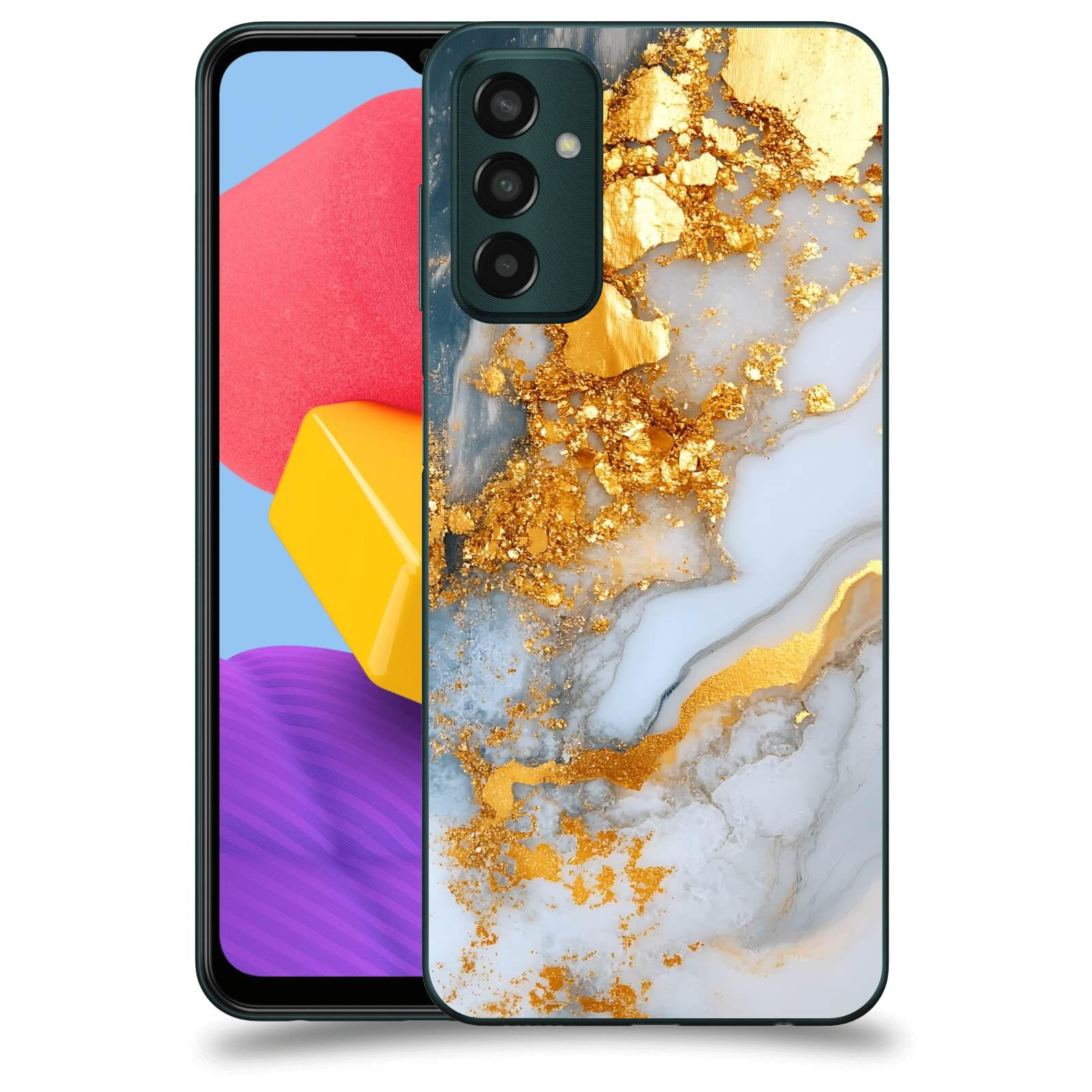 ACOVER Kryt na mobil Samsung Galaxy M13 M135F - Liquid Gold VII