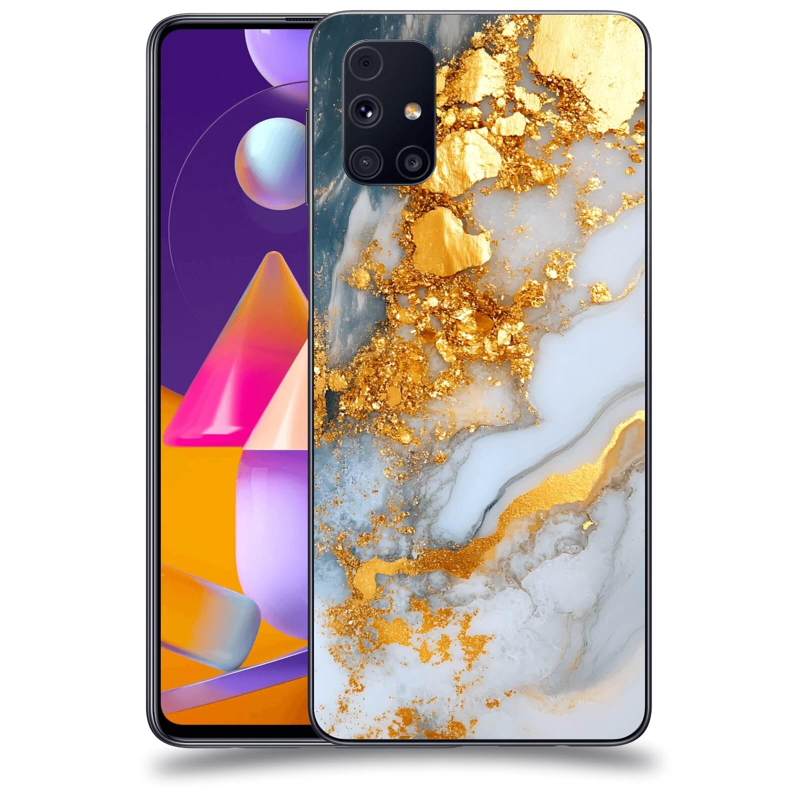 ACOVER Kryt na mobil Samsung Galaxy M31s - Liquid Gold VII