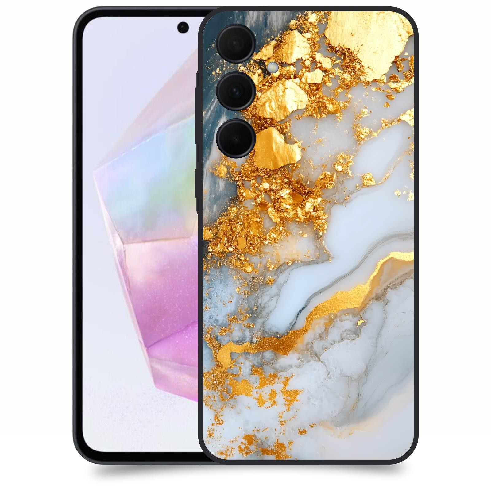 ACOVER Kryt na mobil Samsung Galaxy A35 5G - Liquid Gold VII