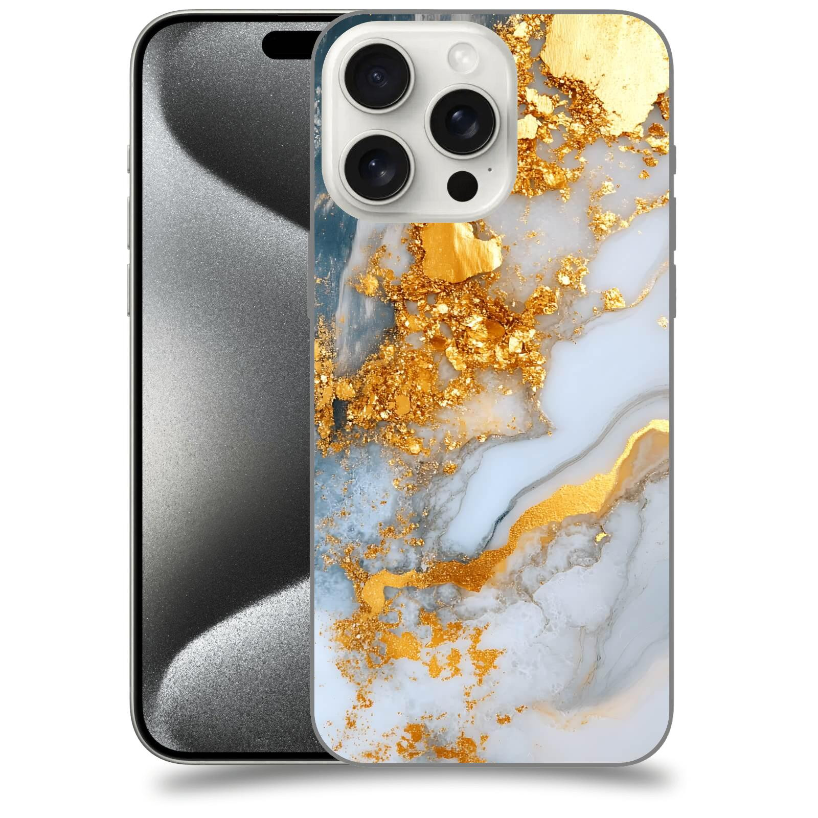 ACOVER Kryt na mobil Apple iPhone 15 pro max - Liquid Gold VII