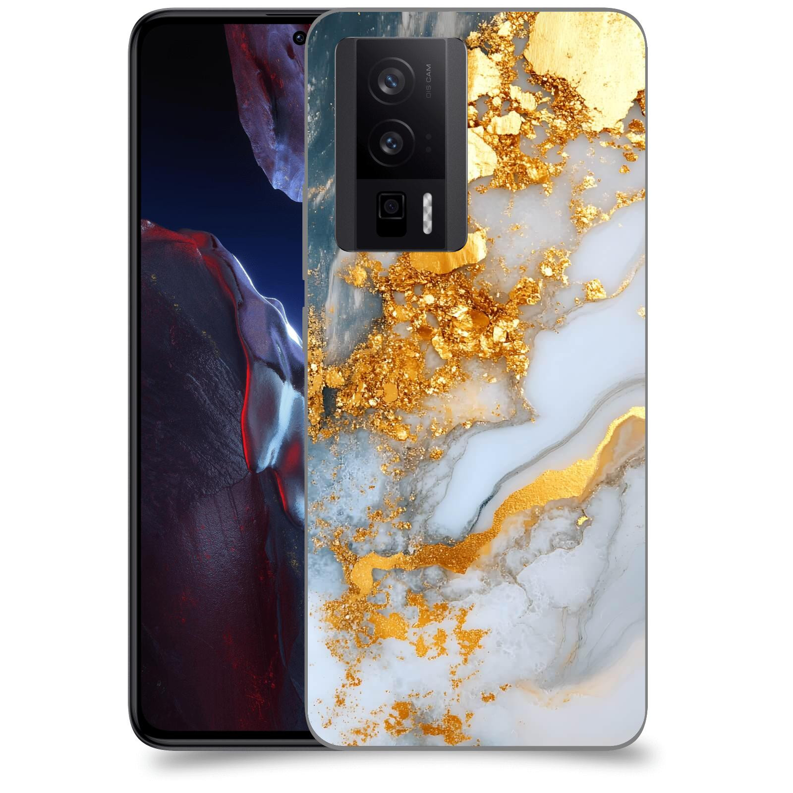 ACOVER Kryt na mobil Xiaomi Poco F5 Pro 5G - Liquid Gold VII