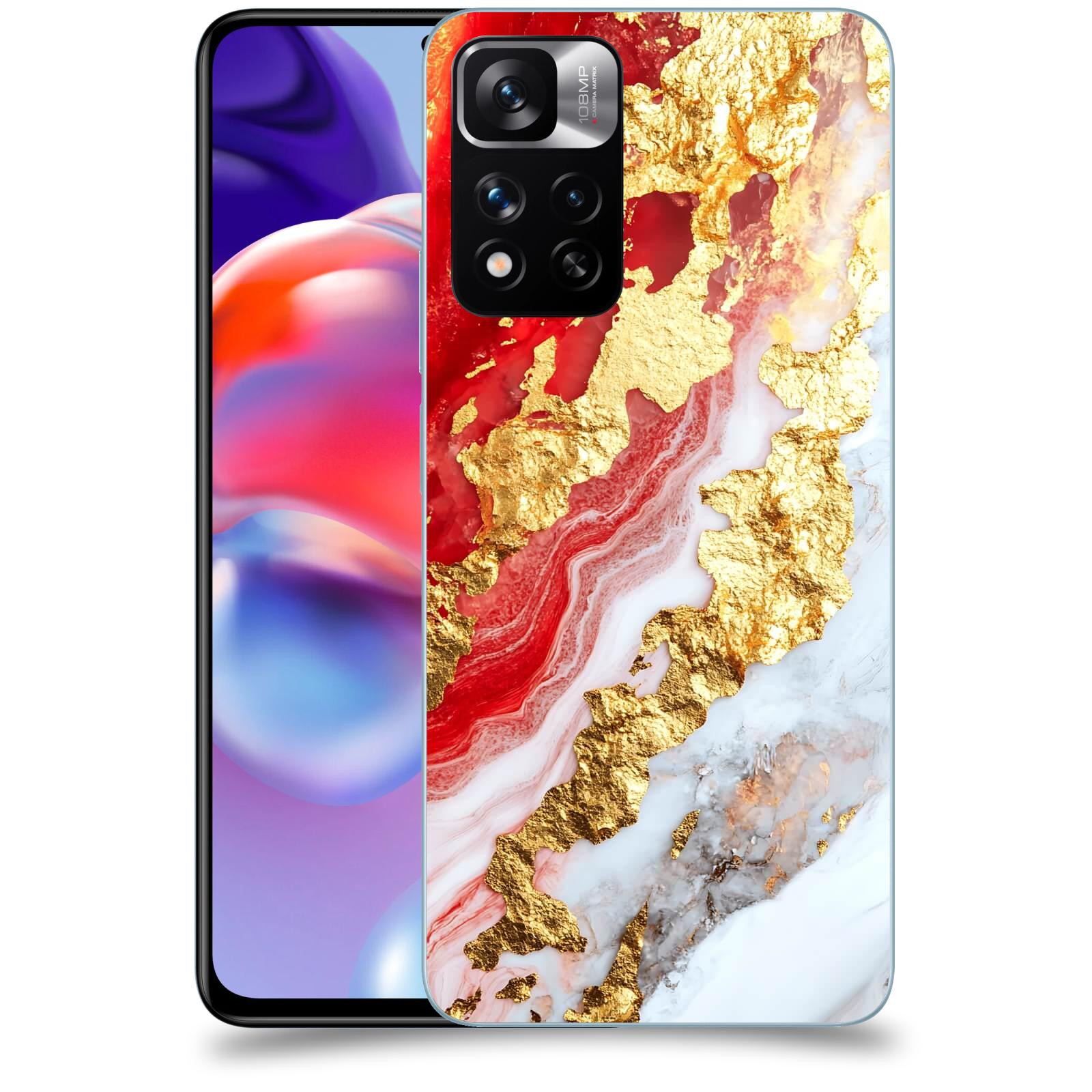 ACOVER Kryt na mobil Xiaomi Redmi Note 11 Pro+ 5G - Golden Blood II