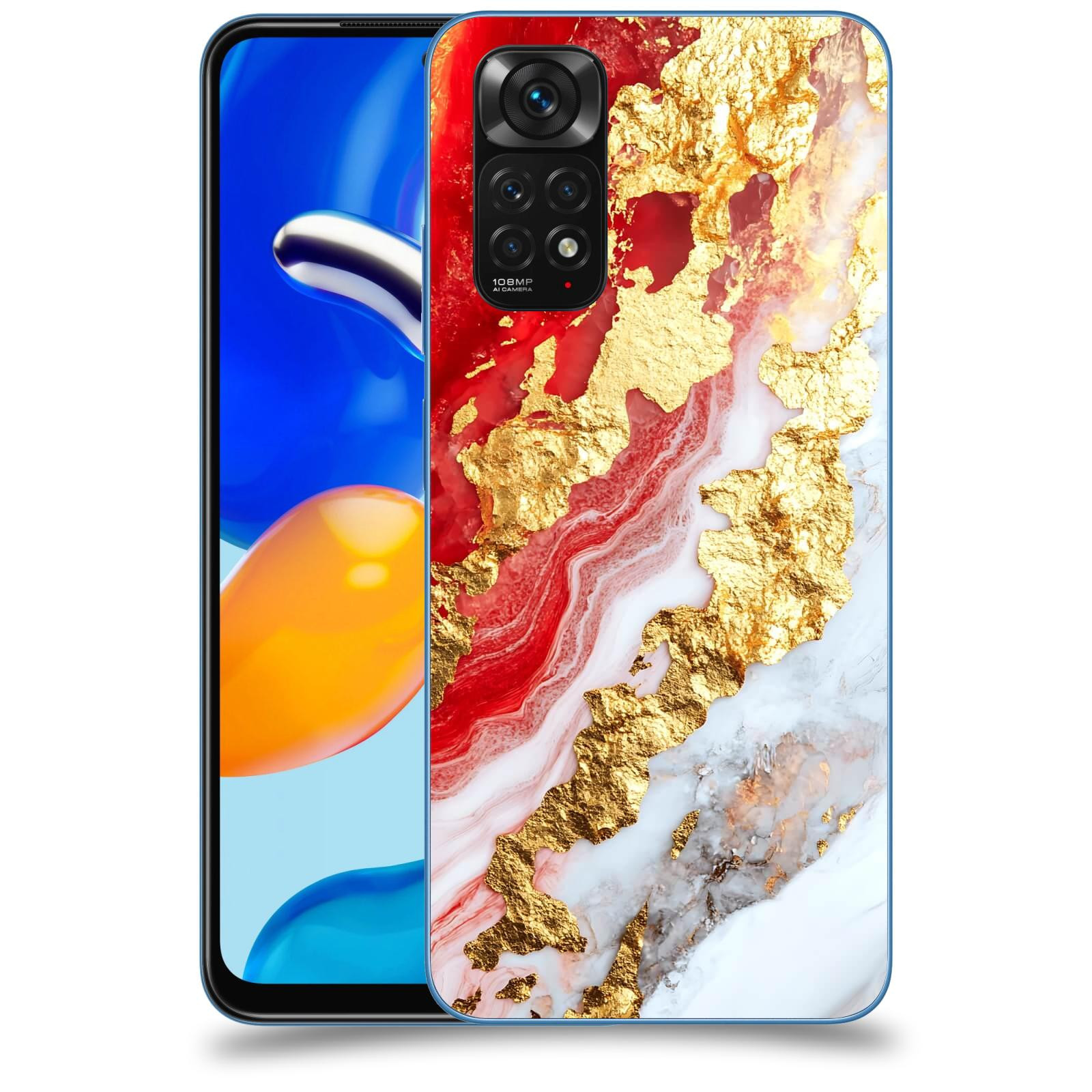 ACOVER Kryt na mobil Xiaomi Redmi Note 11S - Golden Blood II