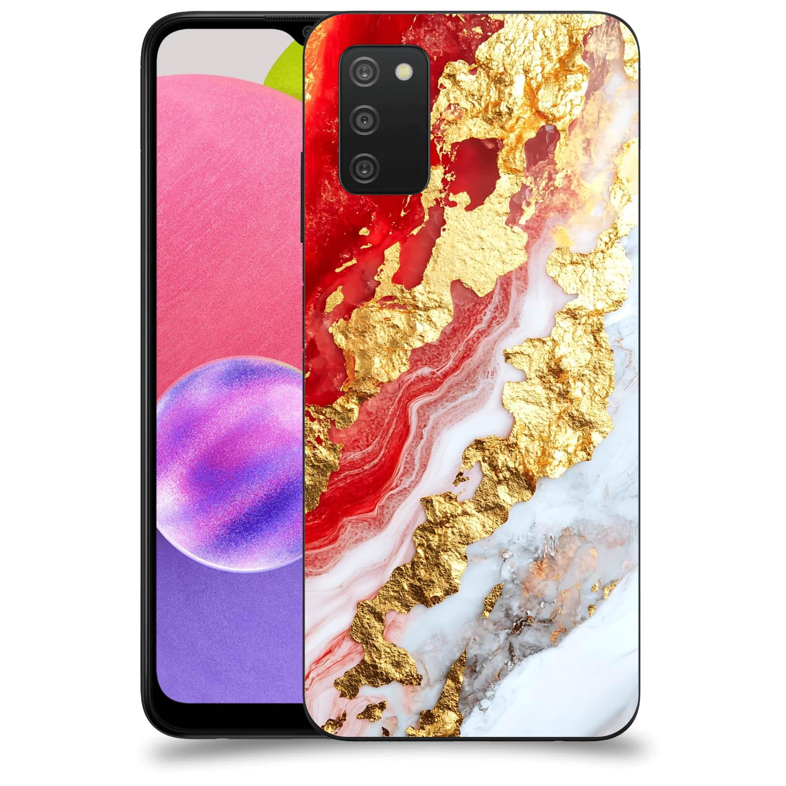 ACOVER Kryt na mobil Samsung Galaxy A03s A037G - Golden Blood II