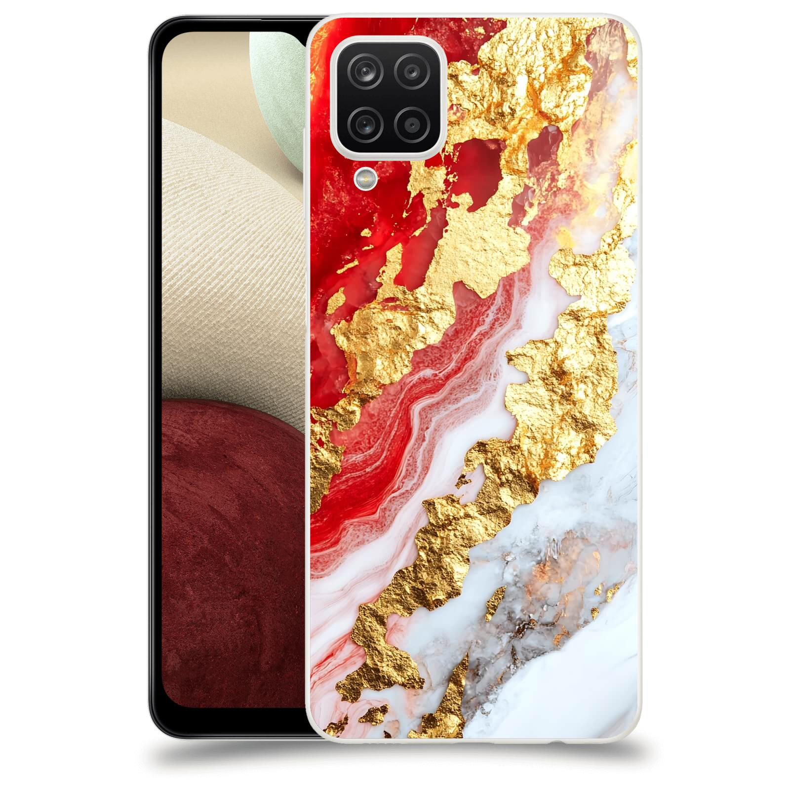 ACOVER Kryt na mobil Samsung Galaxy A12 A125F - Golden Blood II