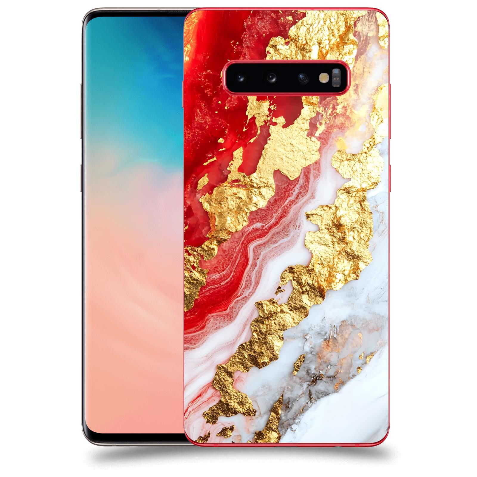 ACOVER Kryt na mobil Samsung Galaxy S10 Plus G975 - Golden Blood II