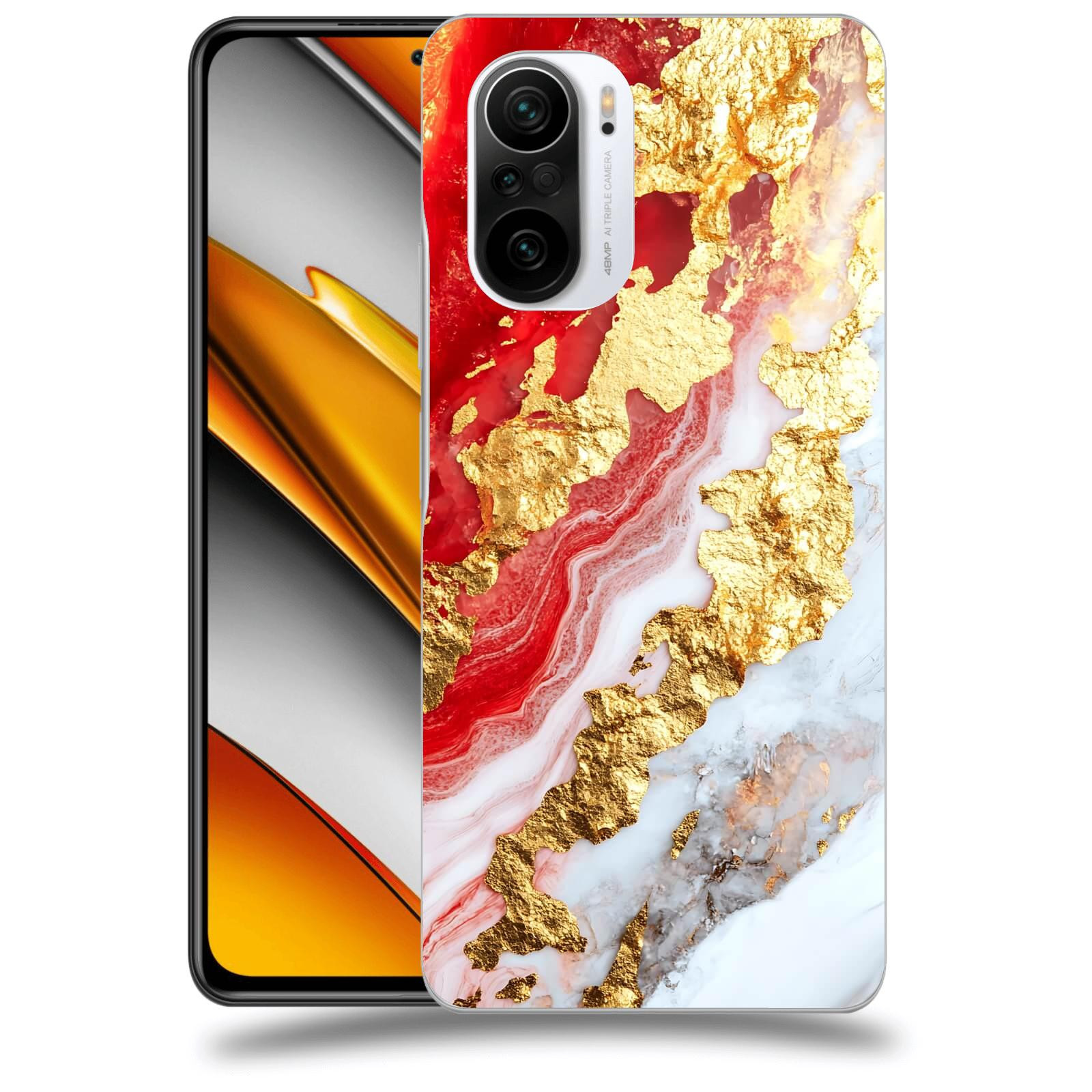 ACOVER Kryt na mobil Xiaomi Poco F3 - Golden Blood II