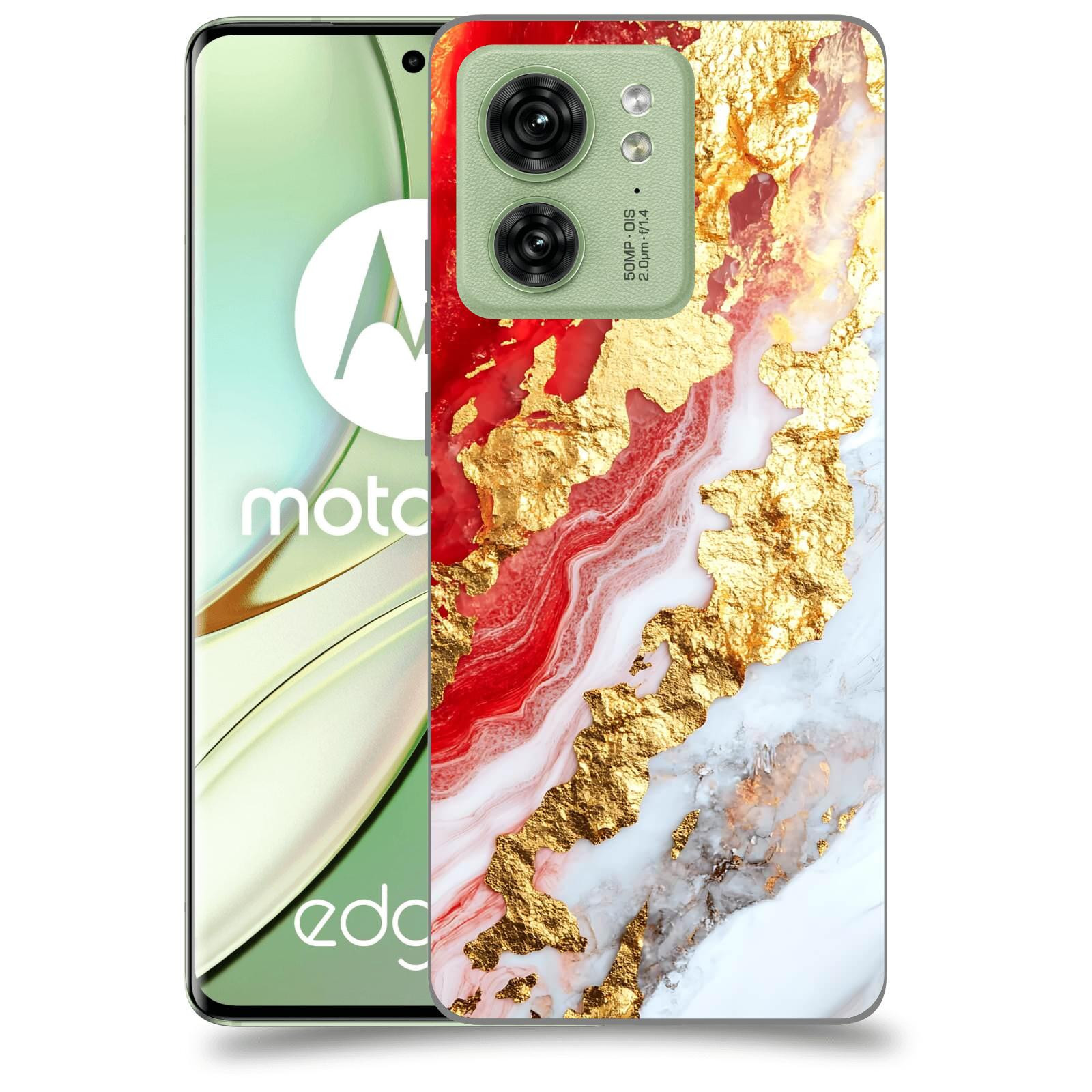 ACOVER Kryt na mobil Motorola EDGE 40 5G - Golden Blood II