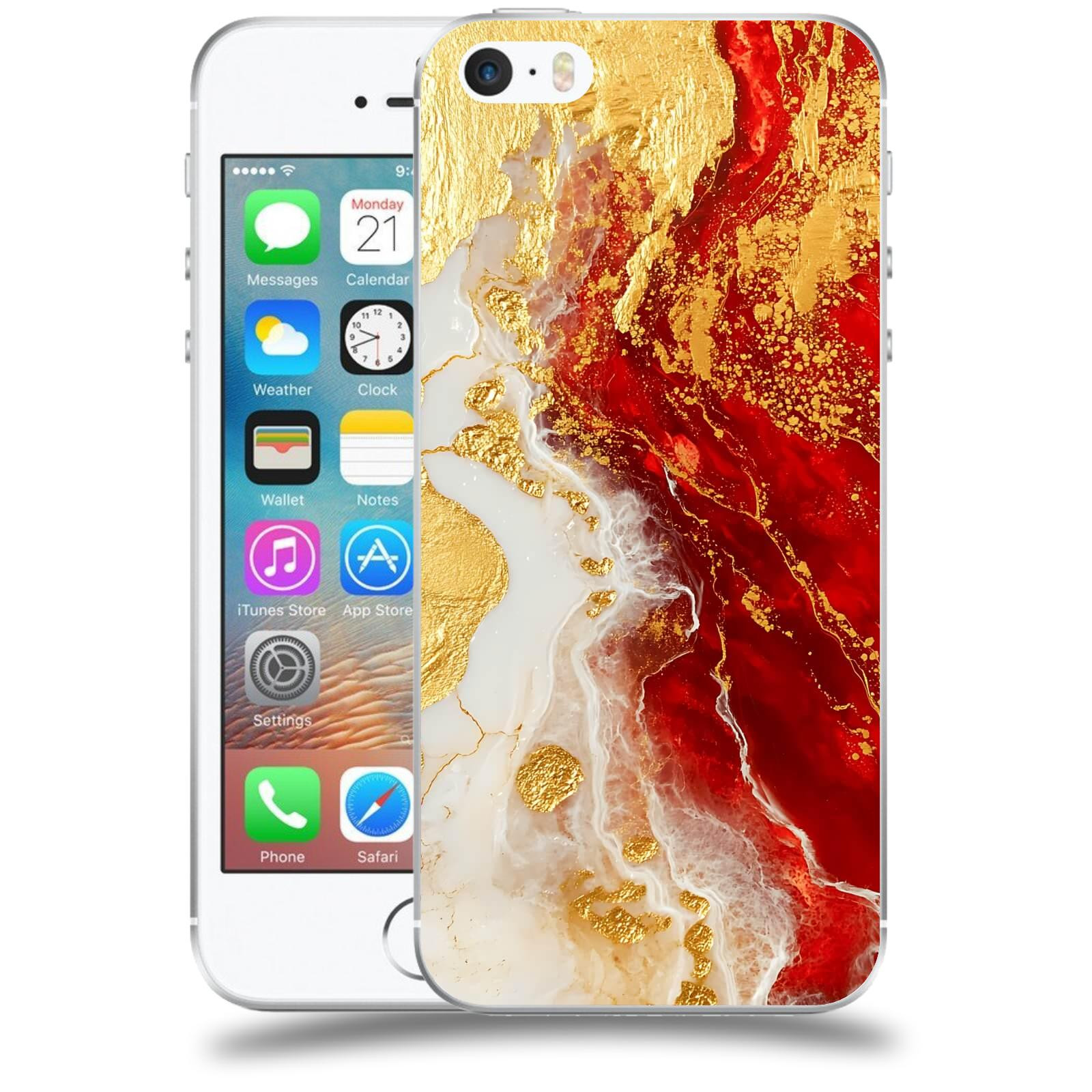 ACOVER Kryt na mobil Apple iPhone 5/5S/SE - Golden Blood III