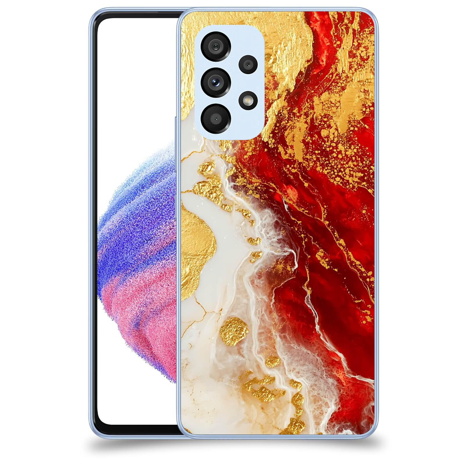ACOVER Kryt na mobil Samsung Galaxy A32 5G A326B - Golden Blood III