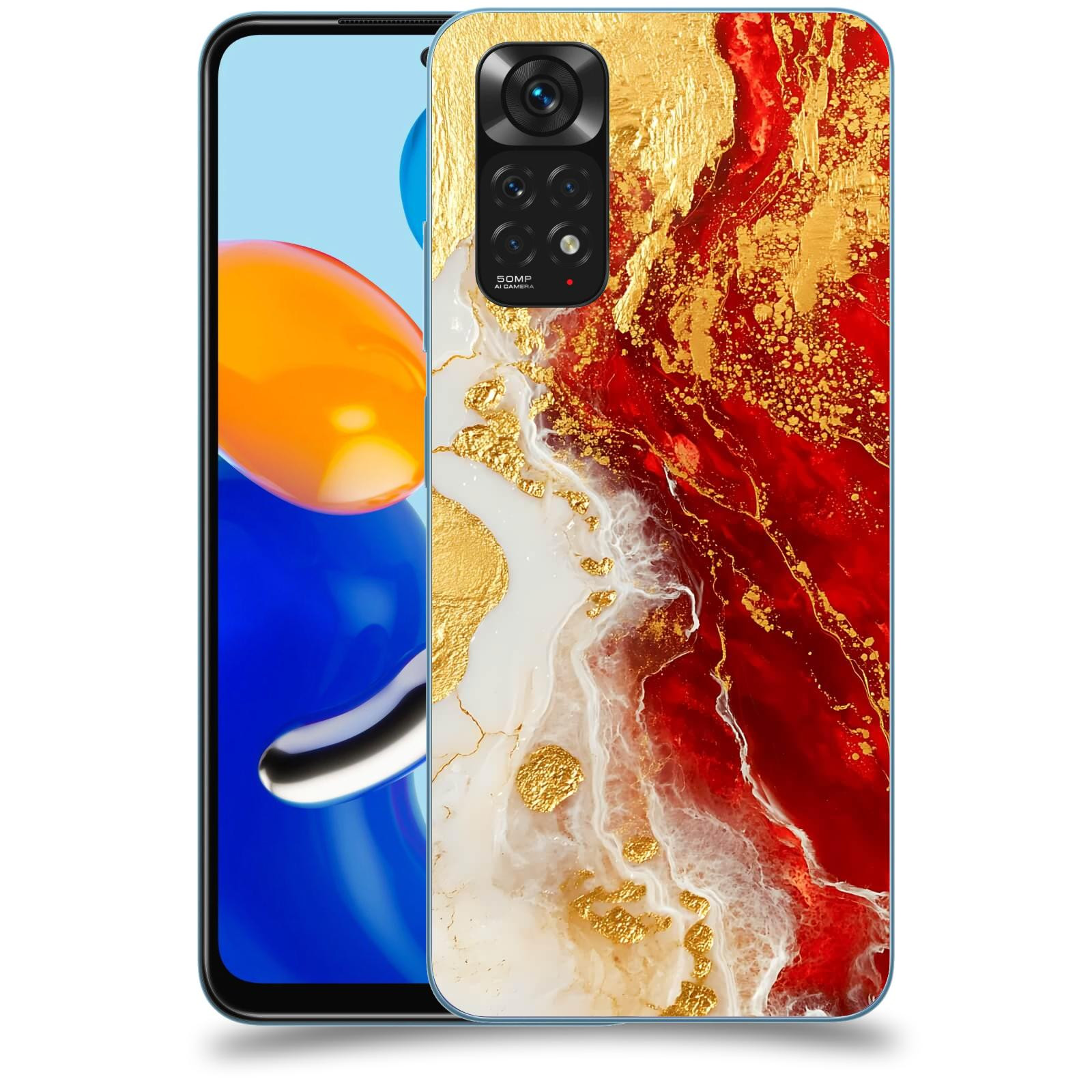 ACOVER Kryt na mobil Xiaomi Redmi Note 11 - Golden Blood III