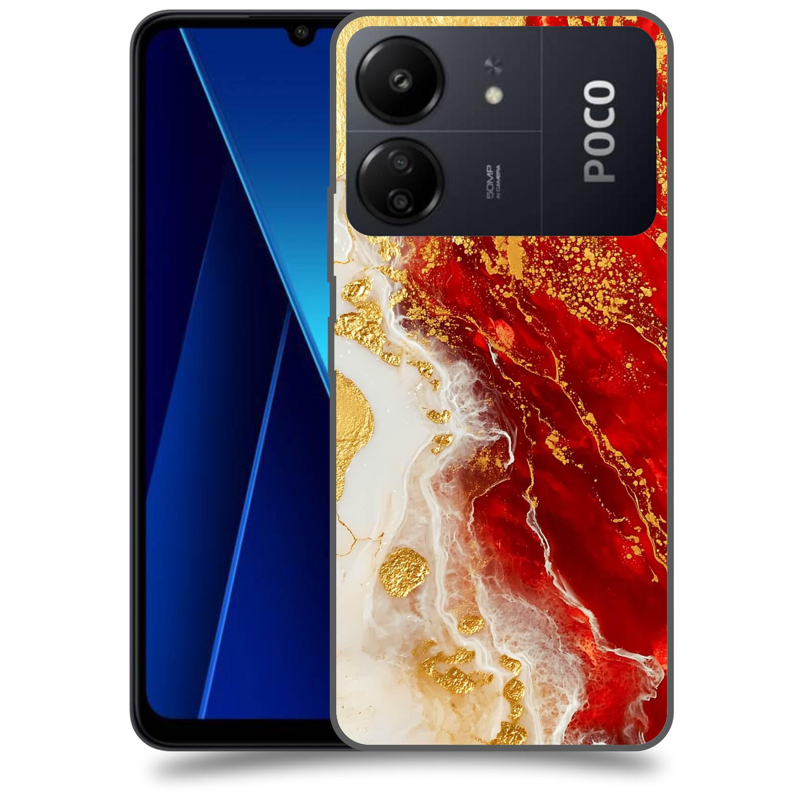 ACOVER Kryt na mobil Poco C65 - Golden Blood III