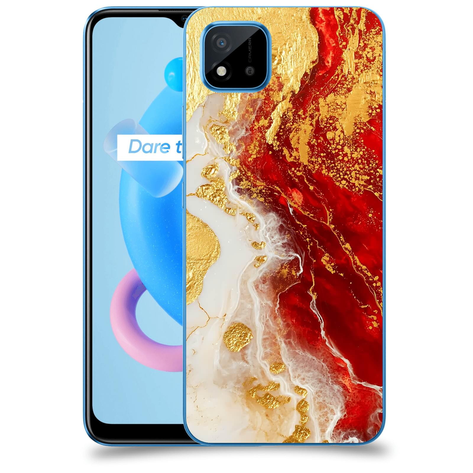 ACOVER Kryt na mobil Realme C11 (2021) - Golden Blood III