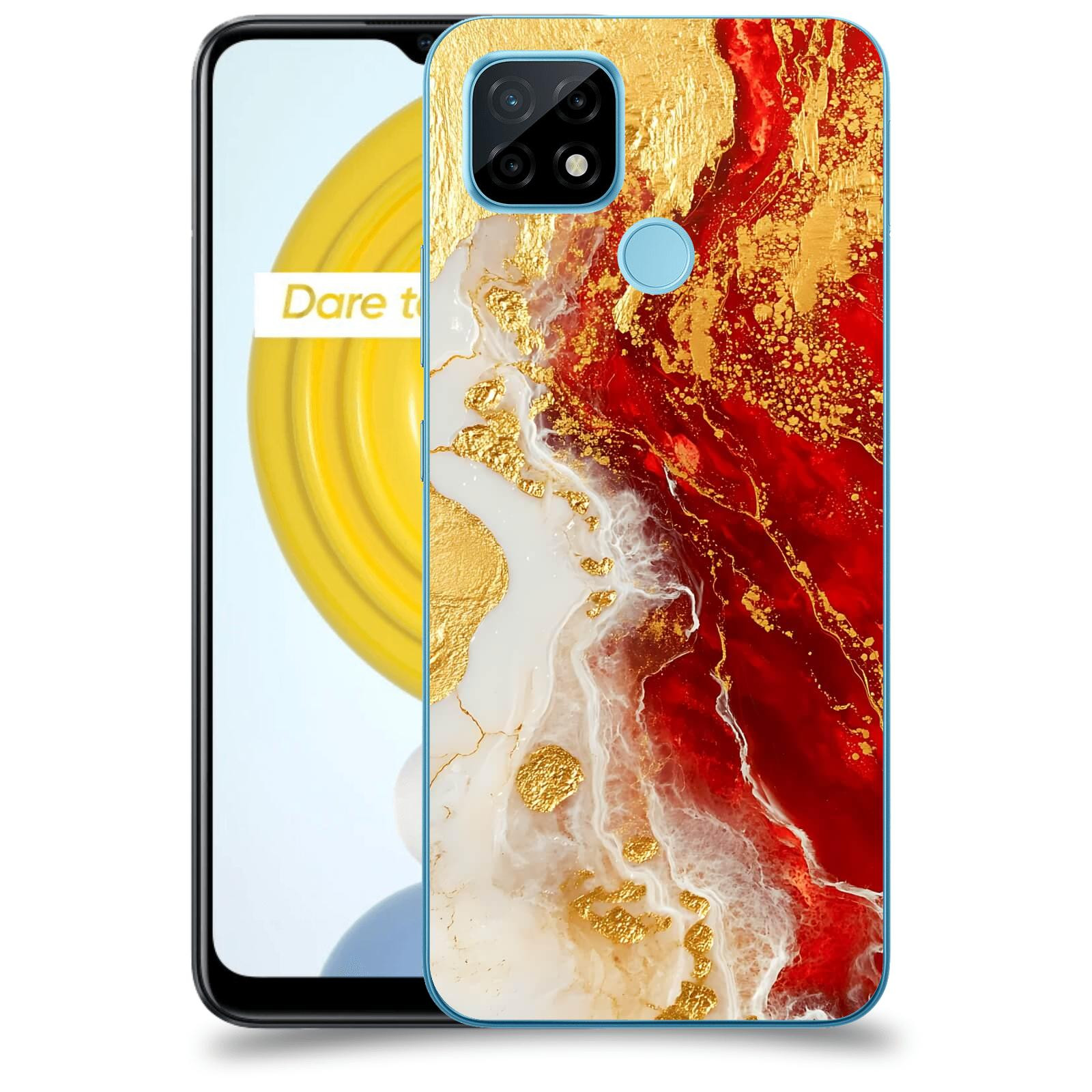 ACOVER Kryt na mobil Realme C21 - Golden Blood III