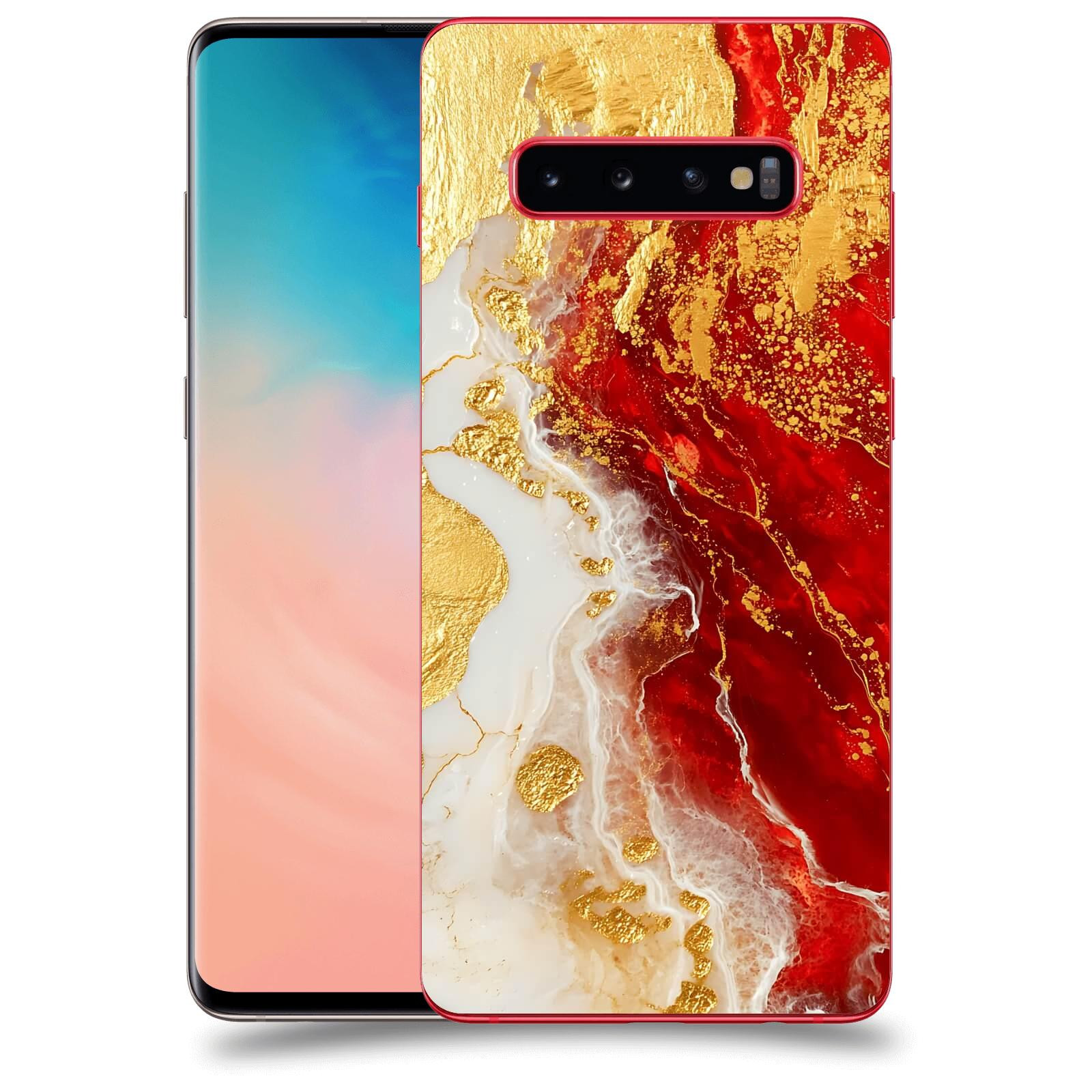 ACOVER Kryt na mobil Samsung Galaxy S10 Plus G975 - Golden Blood III